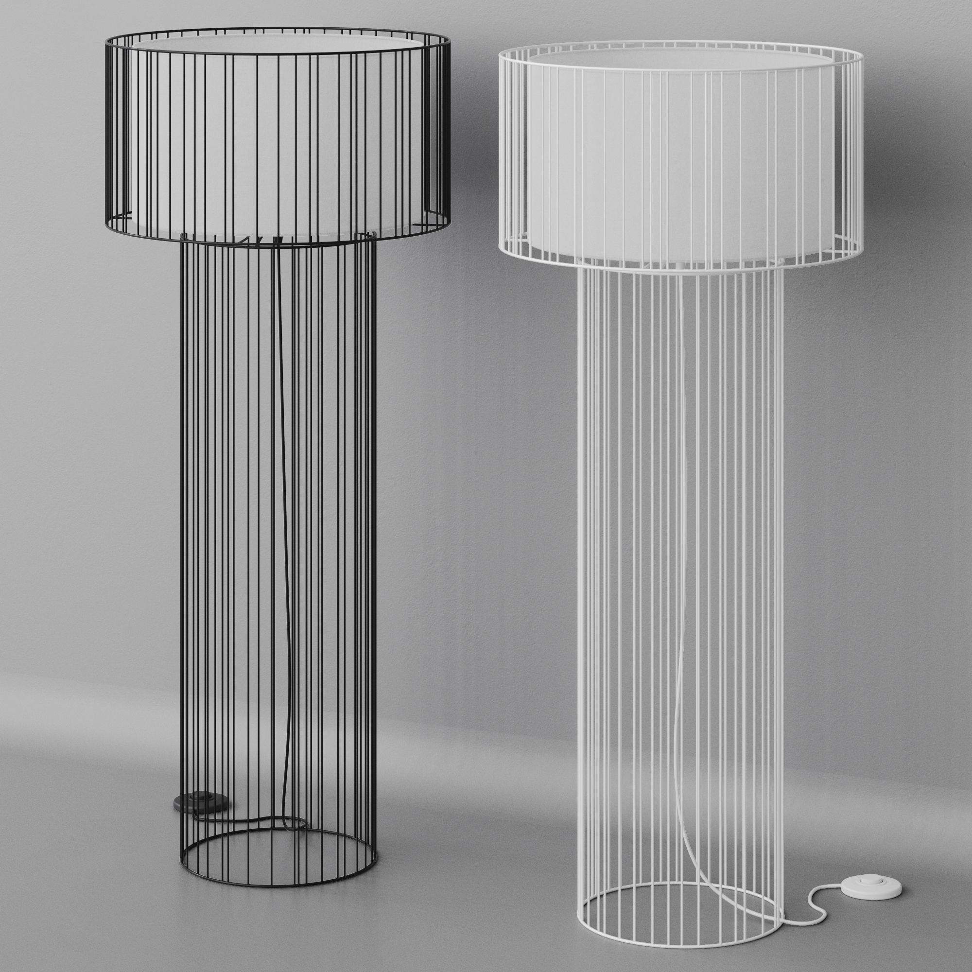 Floor lamp Faro Barcelona LINDA 3D model_13