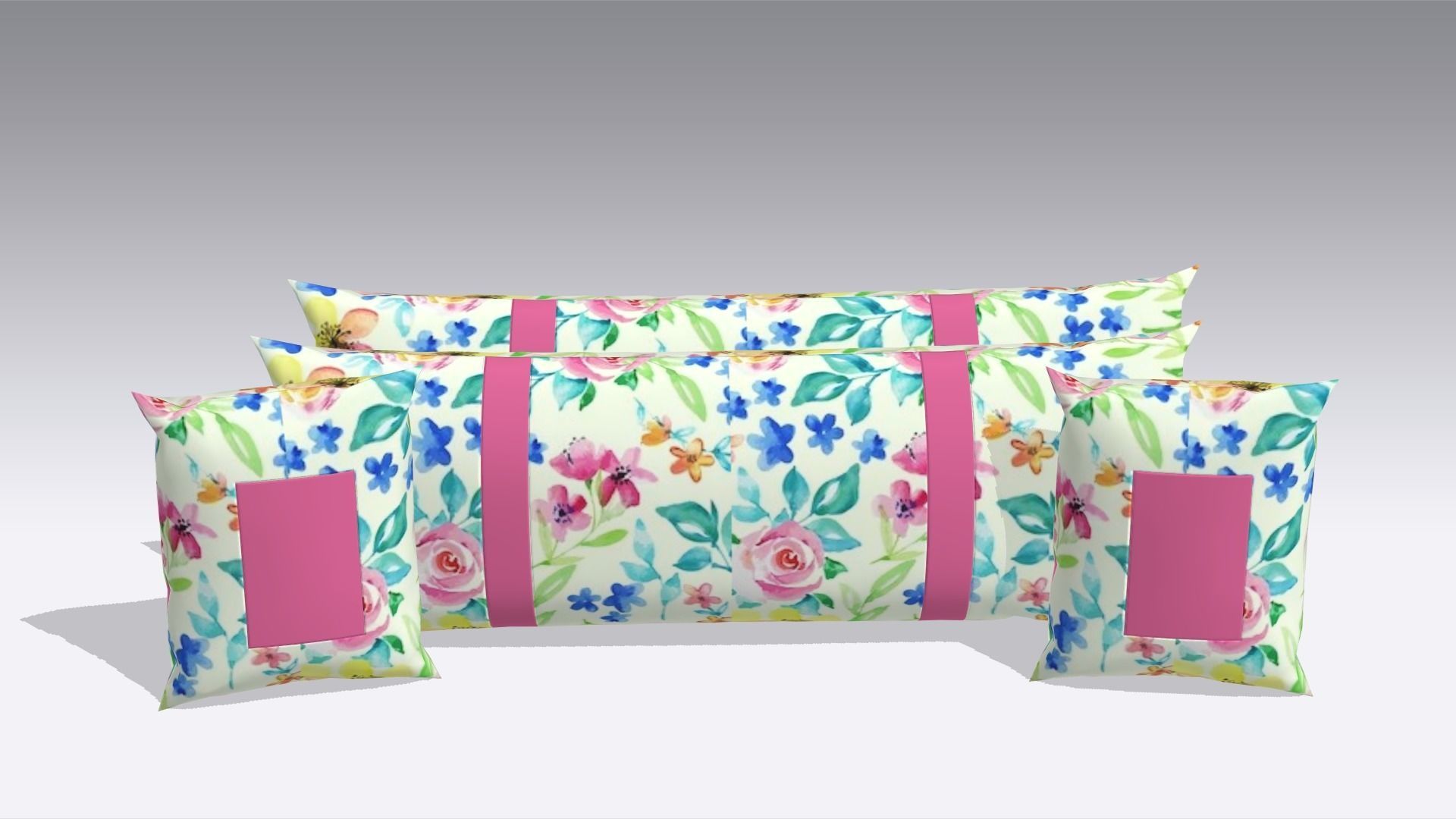 Pillow Low-poly 3D model_1