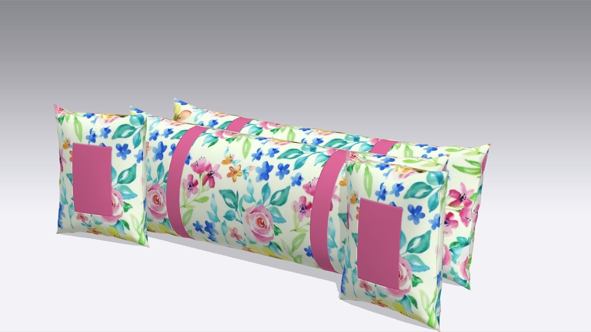 Pillow Low-poly 3D model_3