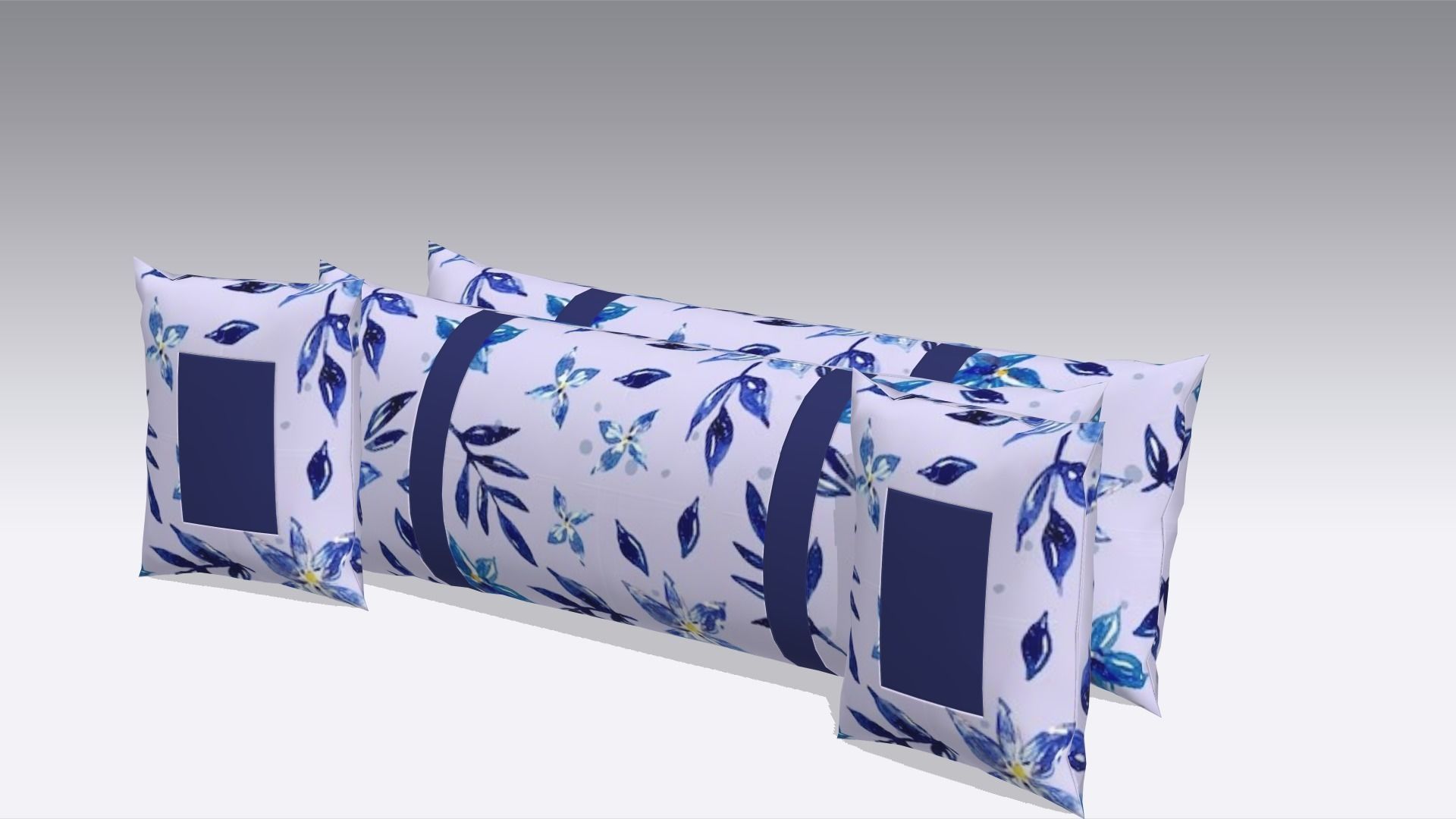 Pillow Low-poly 3D model_2