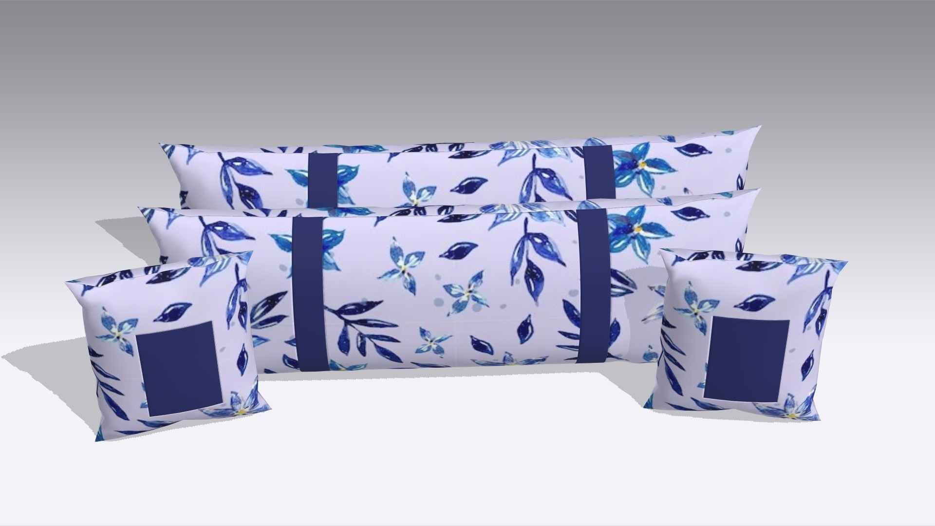 Pillow Low-poly 3D model_3