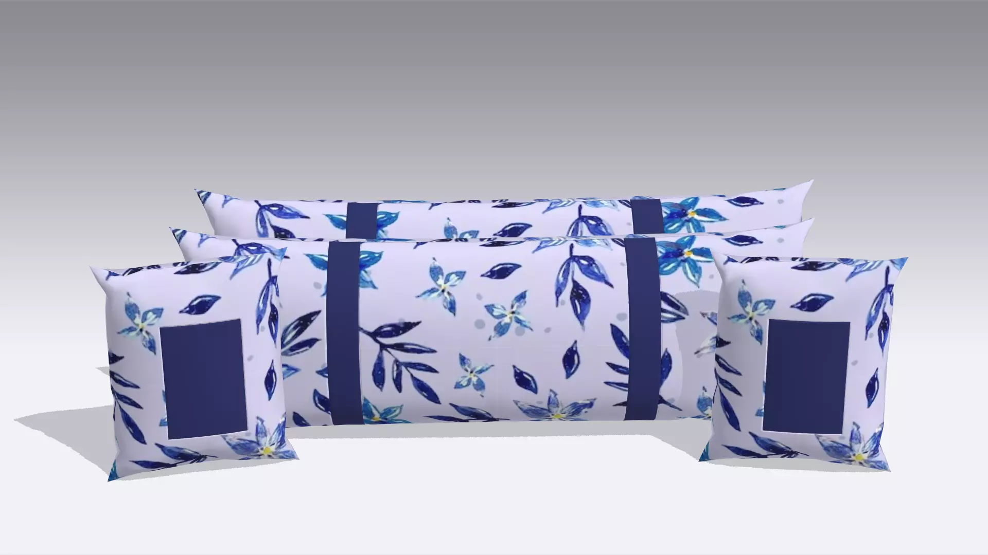 Pillow Low-poly 3D model_0