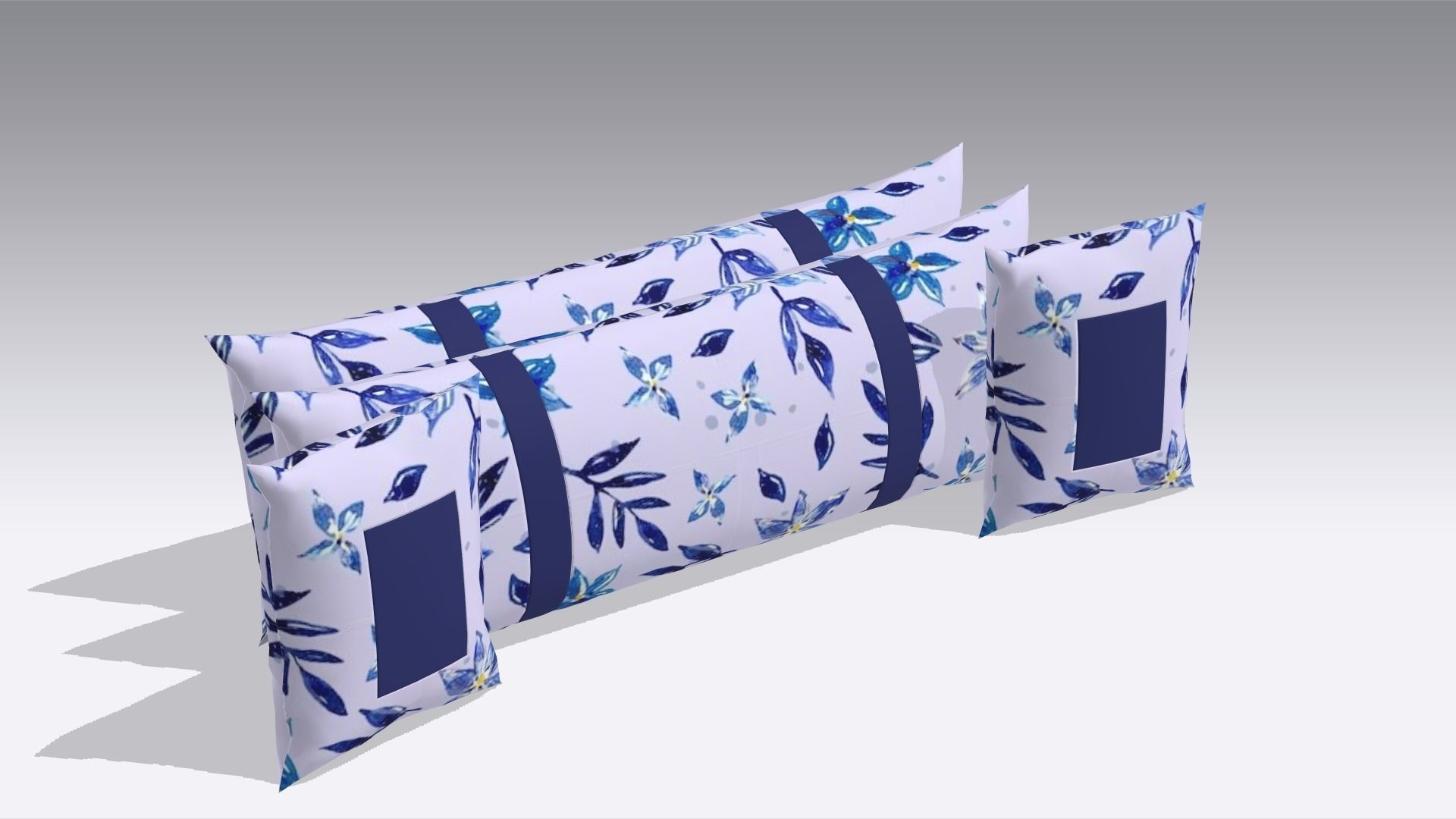 Pillow Low-poly 3D model_1