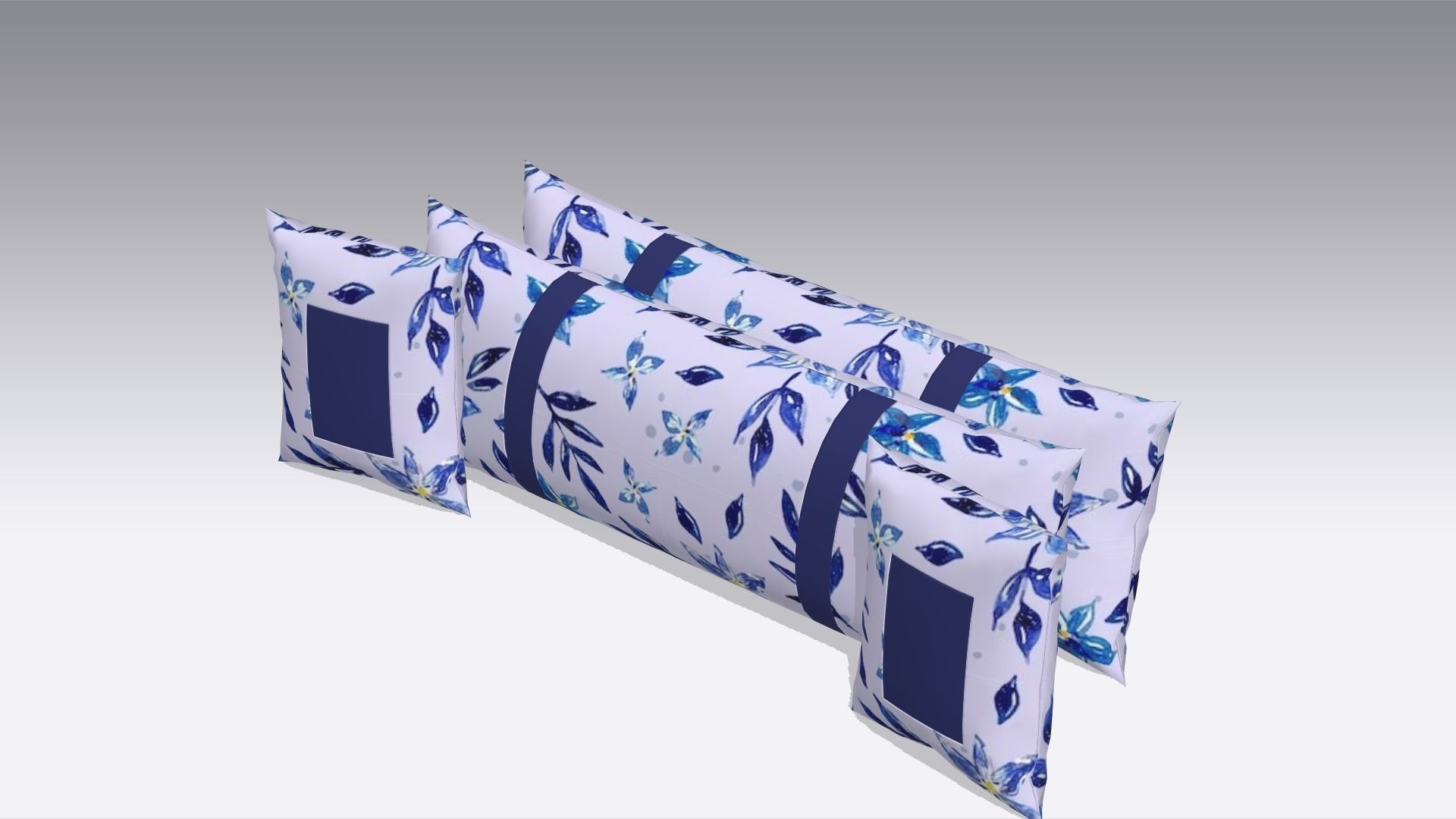 Pillow Low-poly 3D model_5