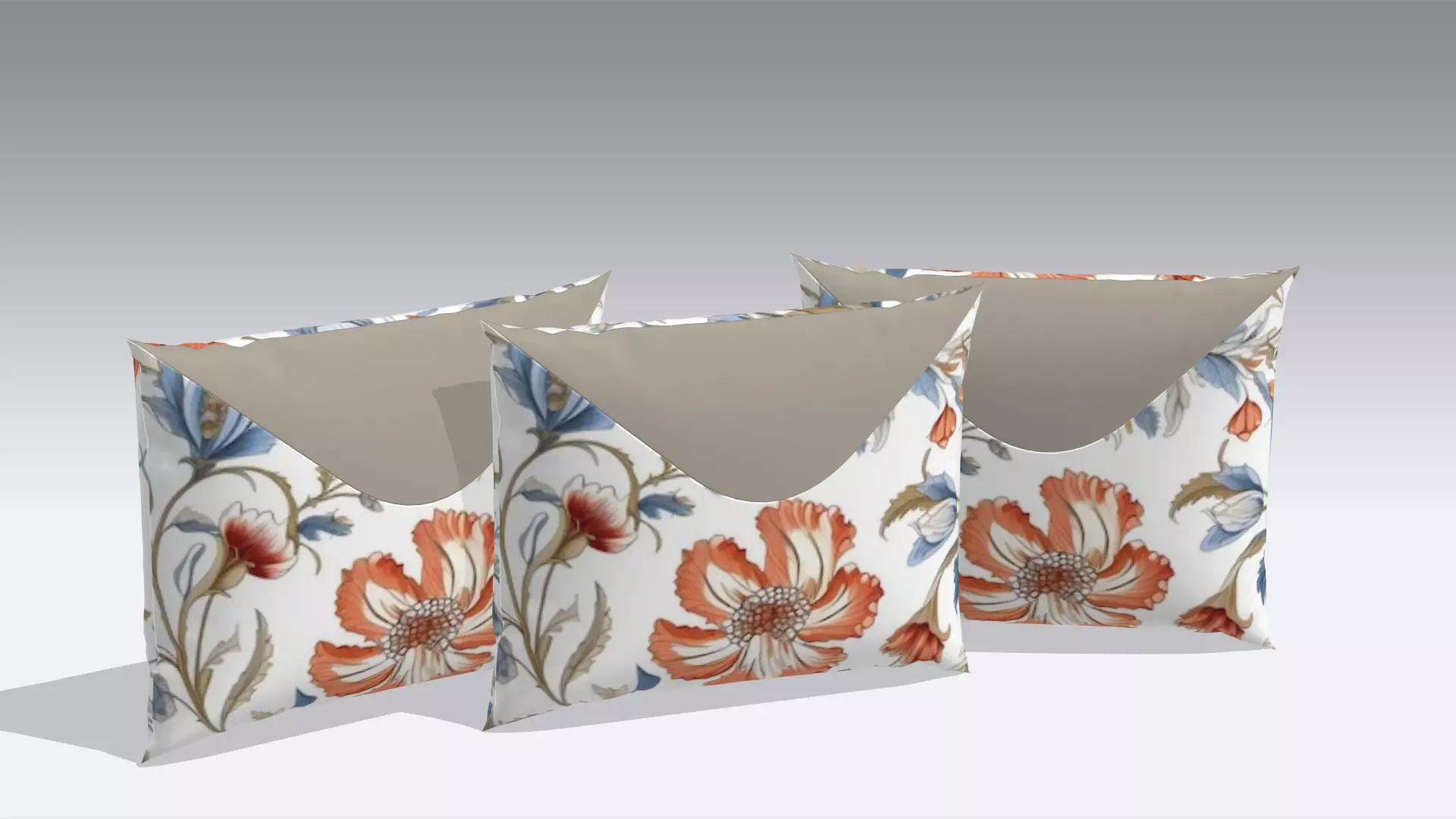 Pillow Low-poly 3D model_0