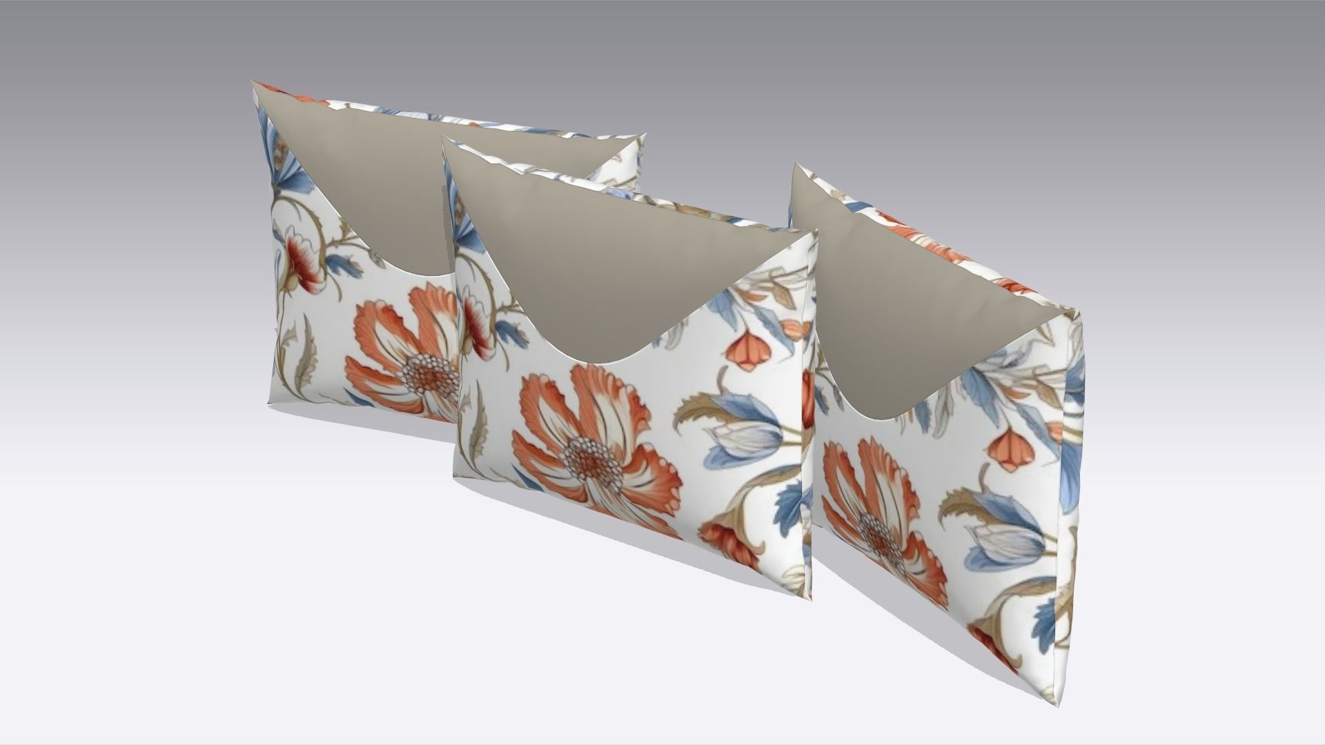 Pillow Low-poly 3D model_2