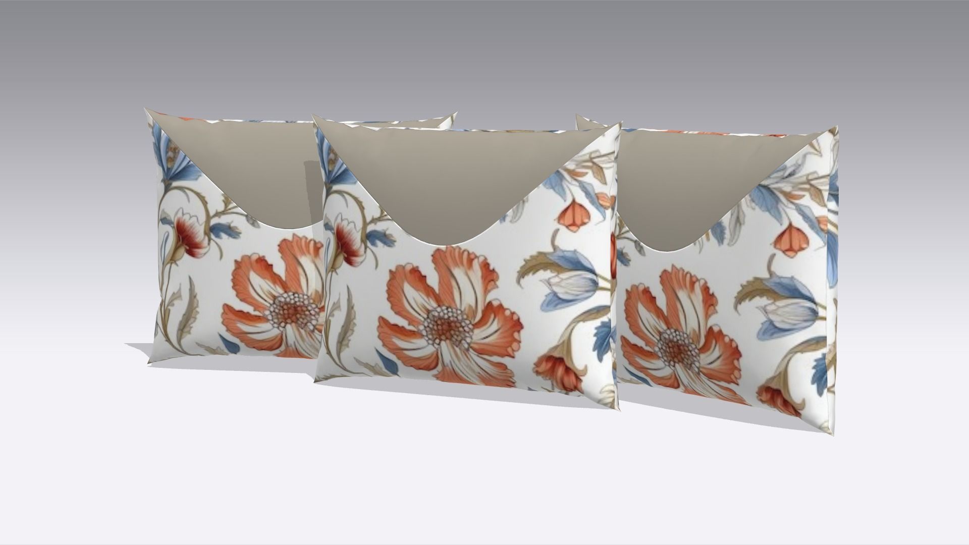 Pillow Low-poly 3D model_5