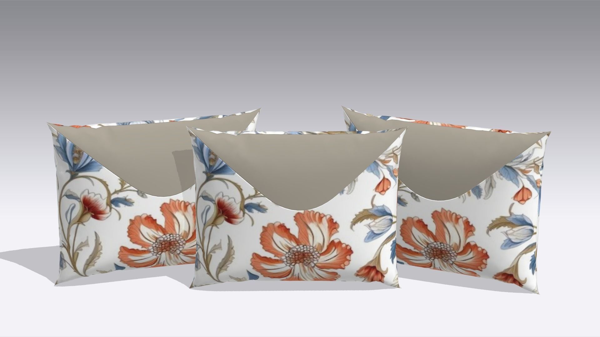 Pillow Low-poly 3D model_1