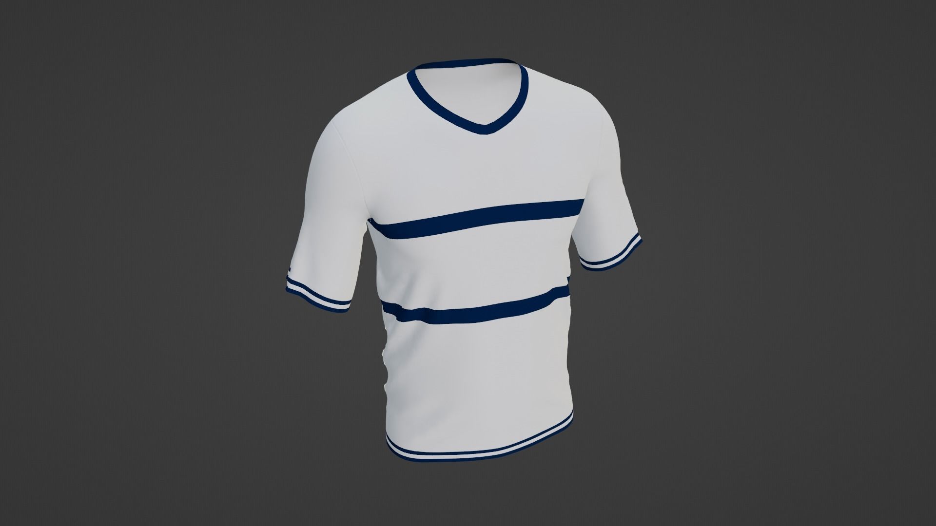 T-shirt Low-poly 3D model_6