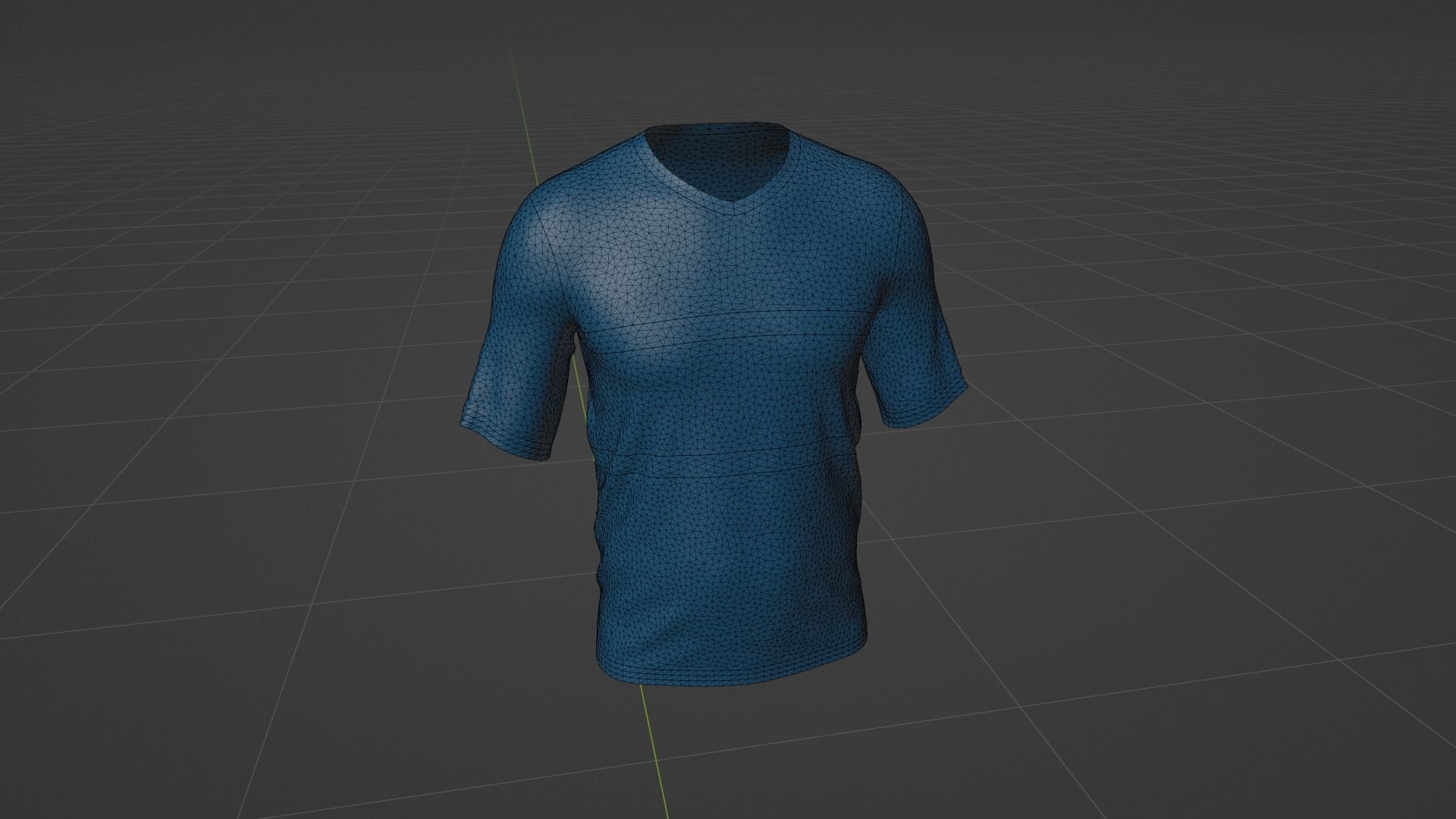 T-shirt Low-poly 3D model_10