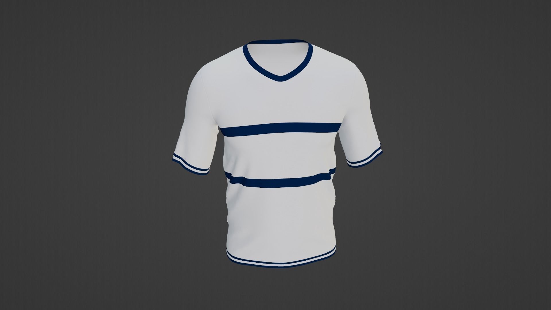 T-shirt Low-poly 3D model_3