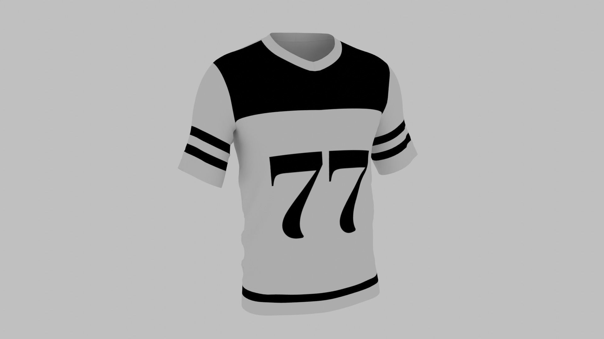 Soccer Uniform Low-poly 3D model_9
