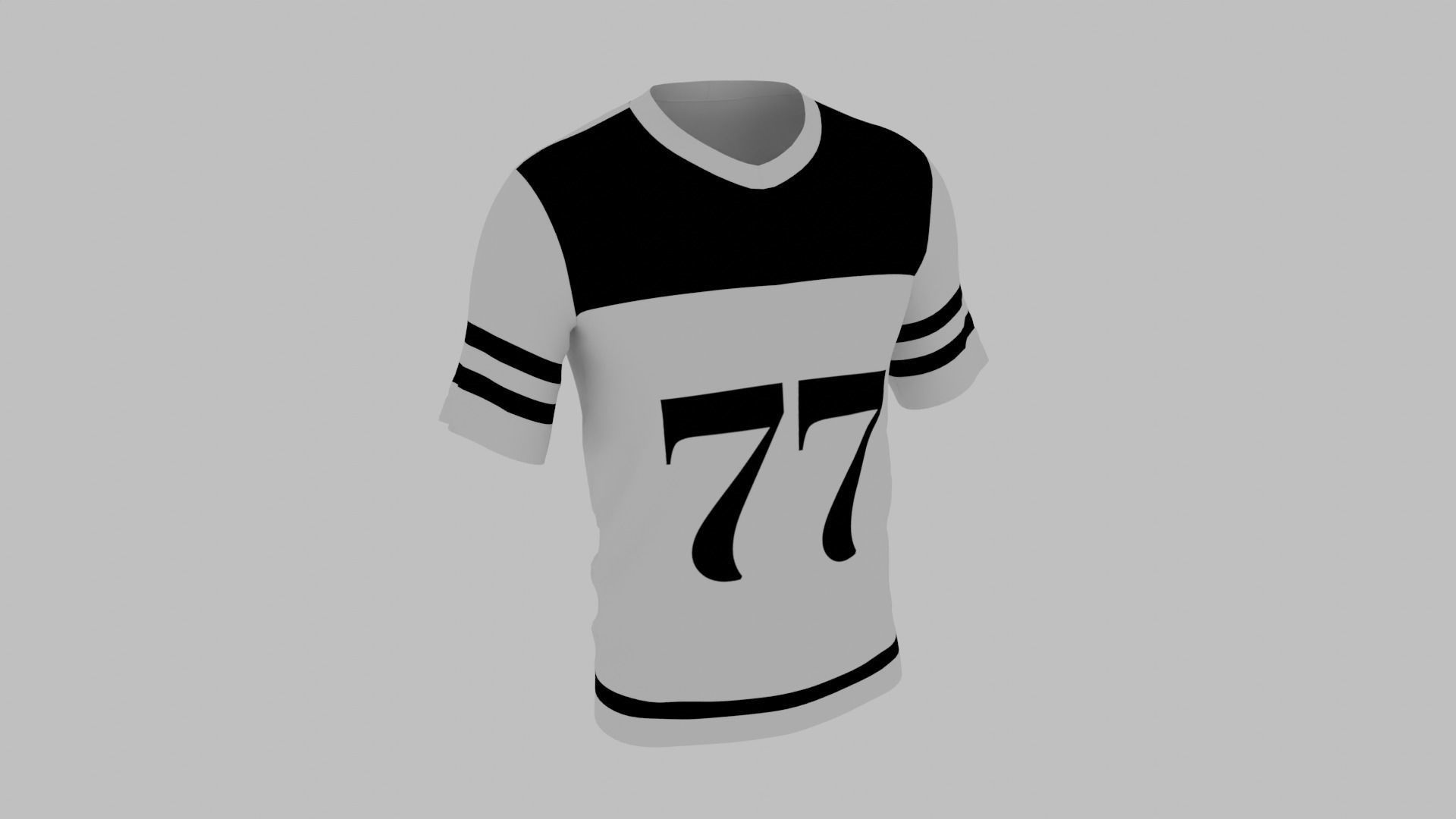 Soccer Uniform Low-poly 3D model_1