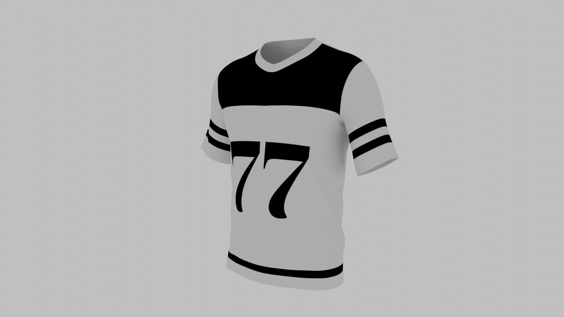 Soccer Uniform Low-poly 3D model_5