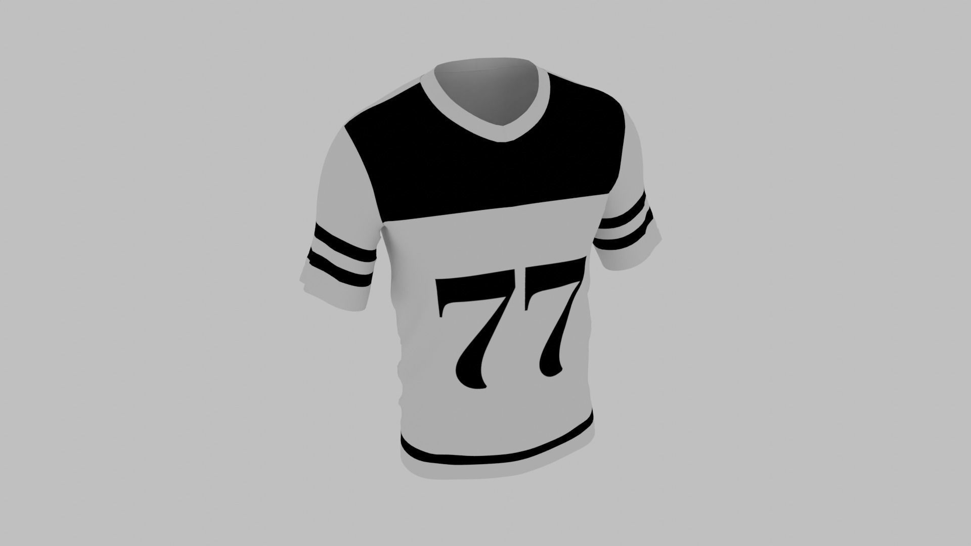 Soccer Uniform Low-poly 3D model_6