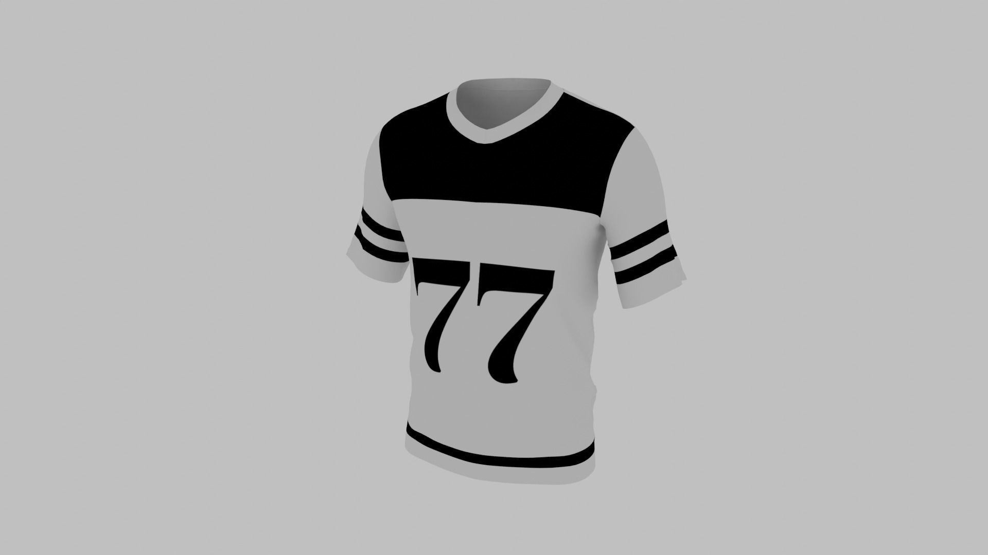 Soccer Uniform Low-poly 3D model_2