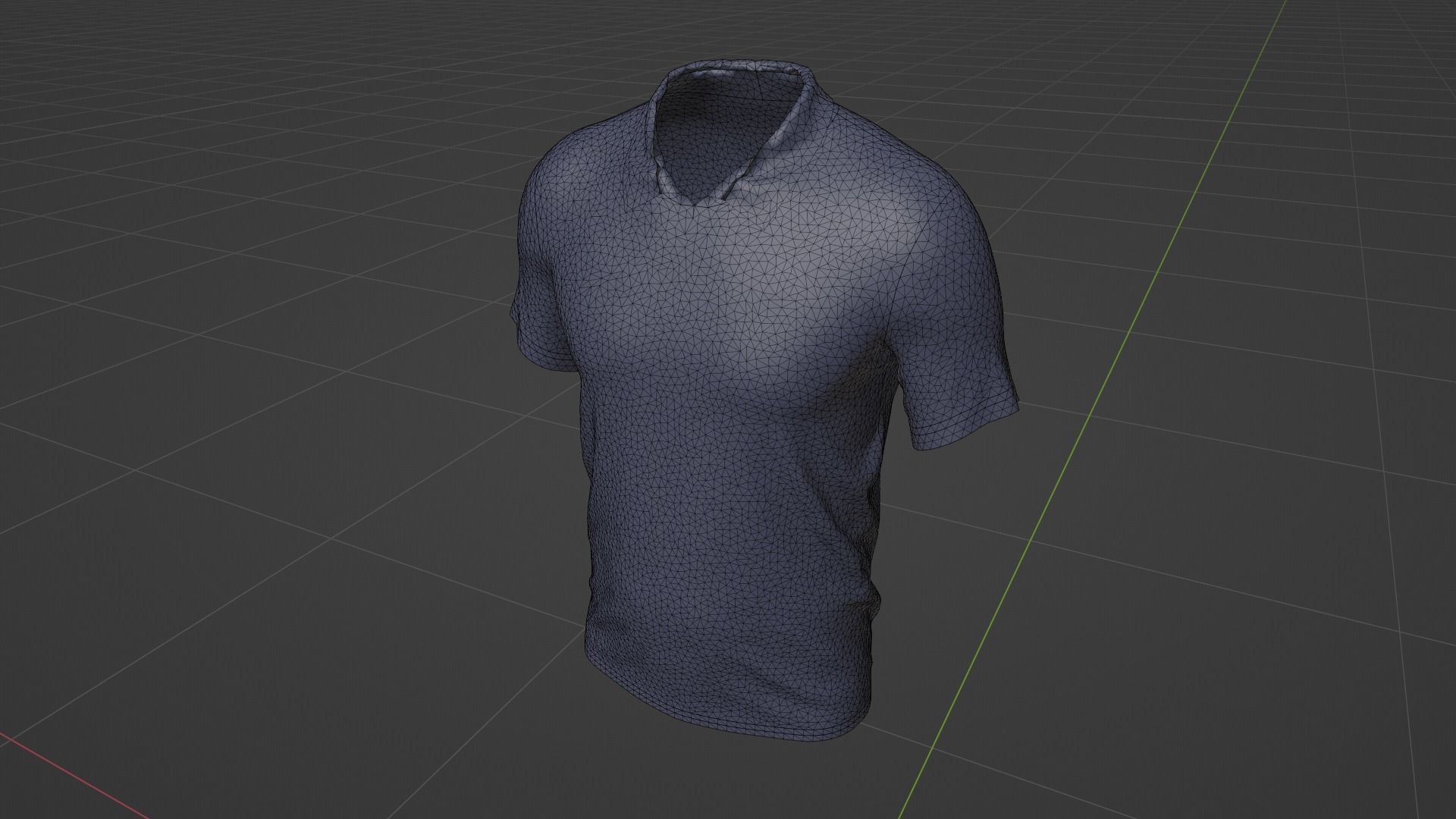 T-shirt Low-poly 3D model_10