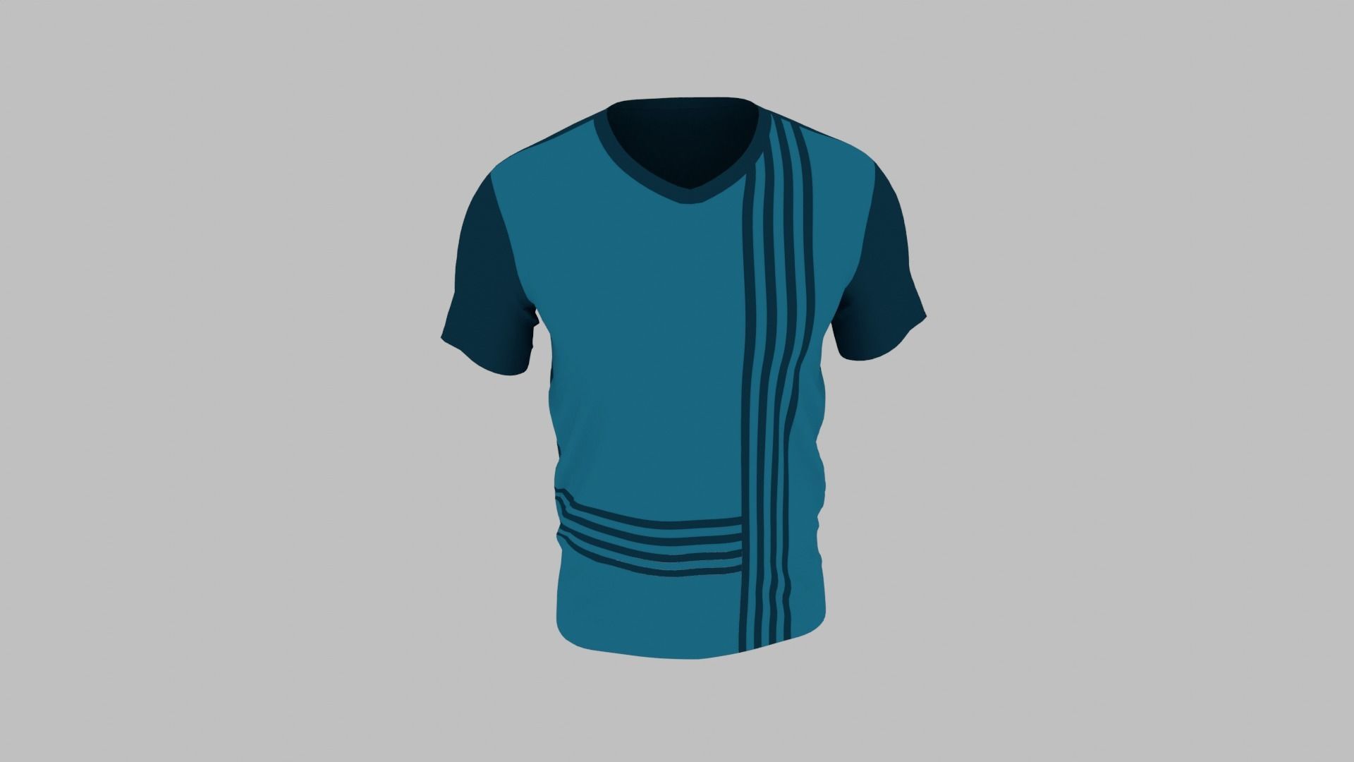 T-shirt Low-poly 3D model_3