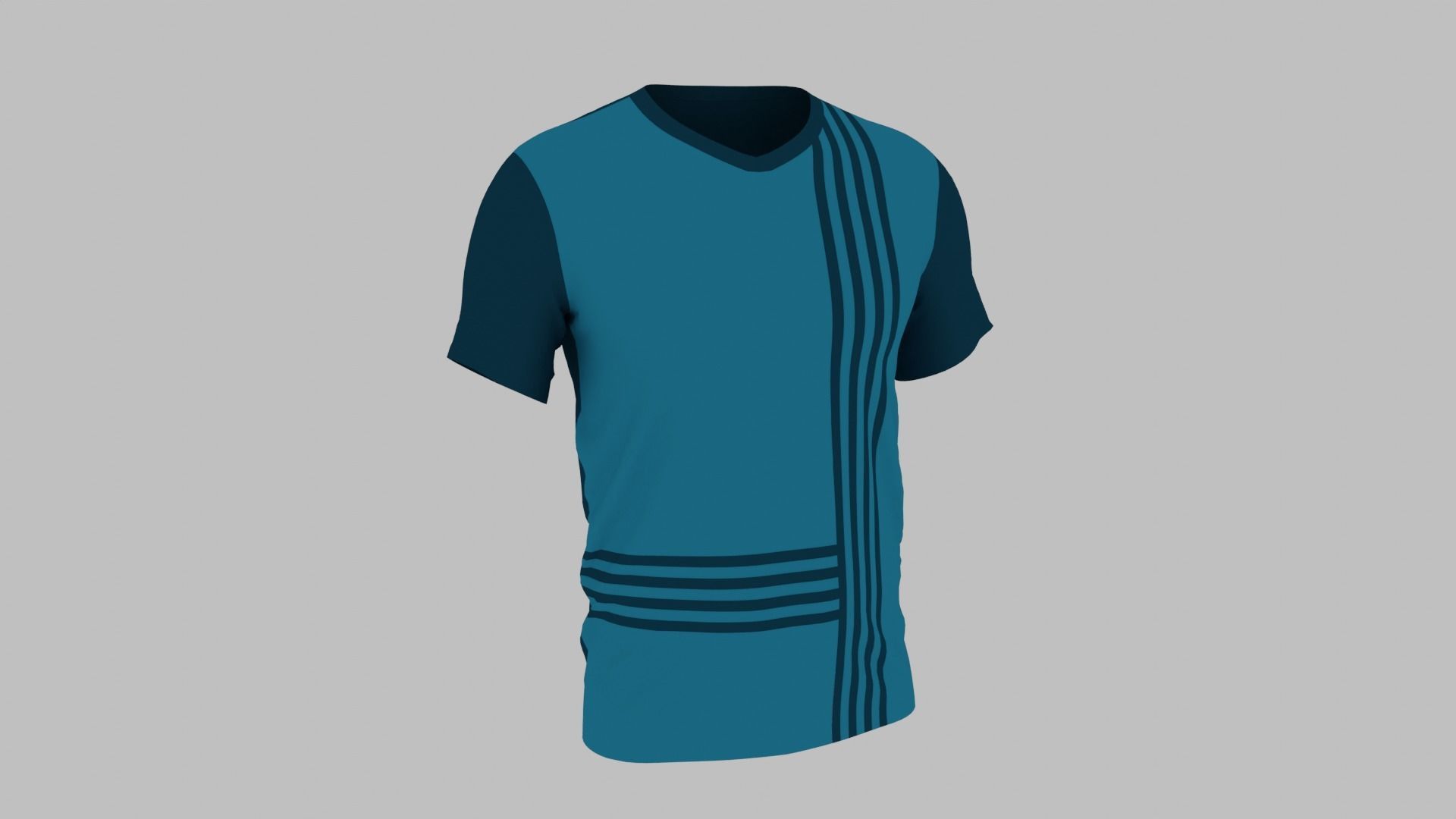 T-shirt Low-poly 3D model_9
