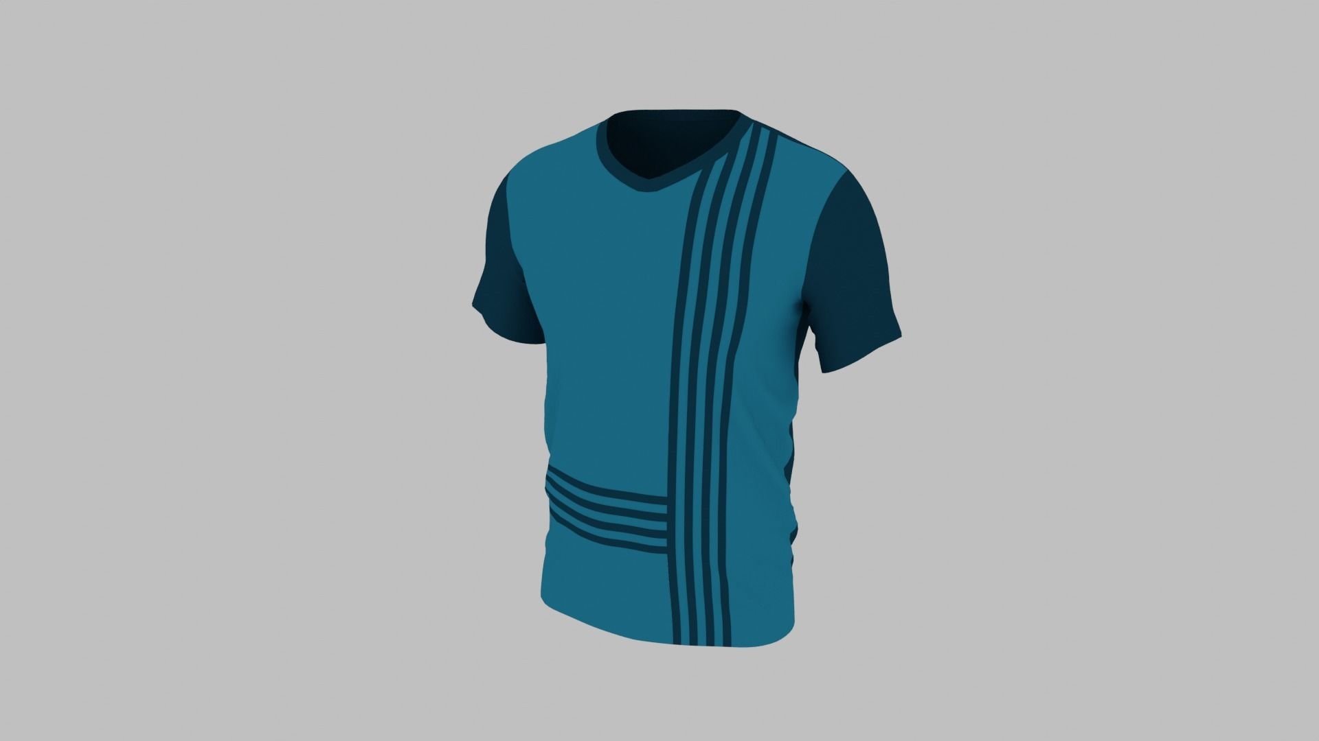 T-shirt Low-poly 3D model_1