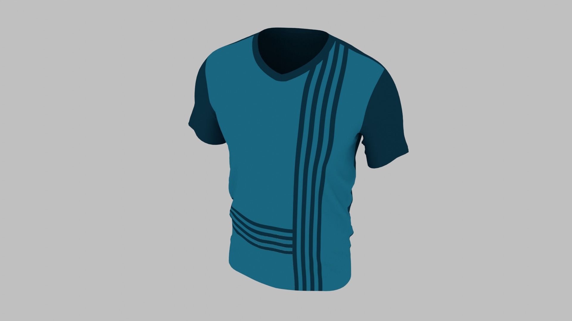 T-shirt Low-poly 3D model_7