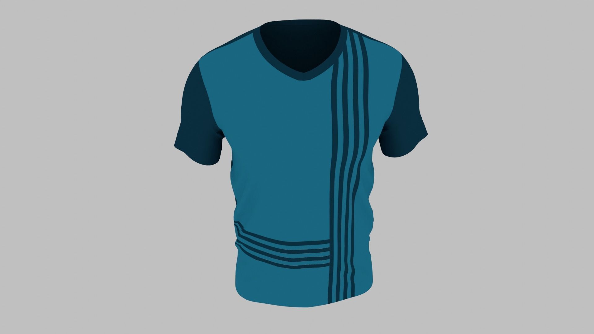 T-shirt Low-poly 3D model_8