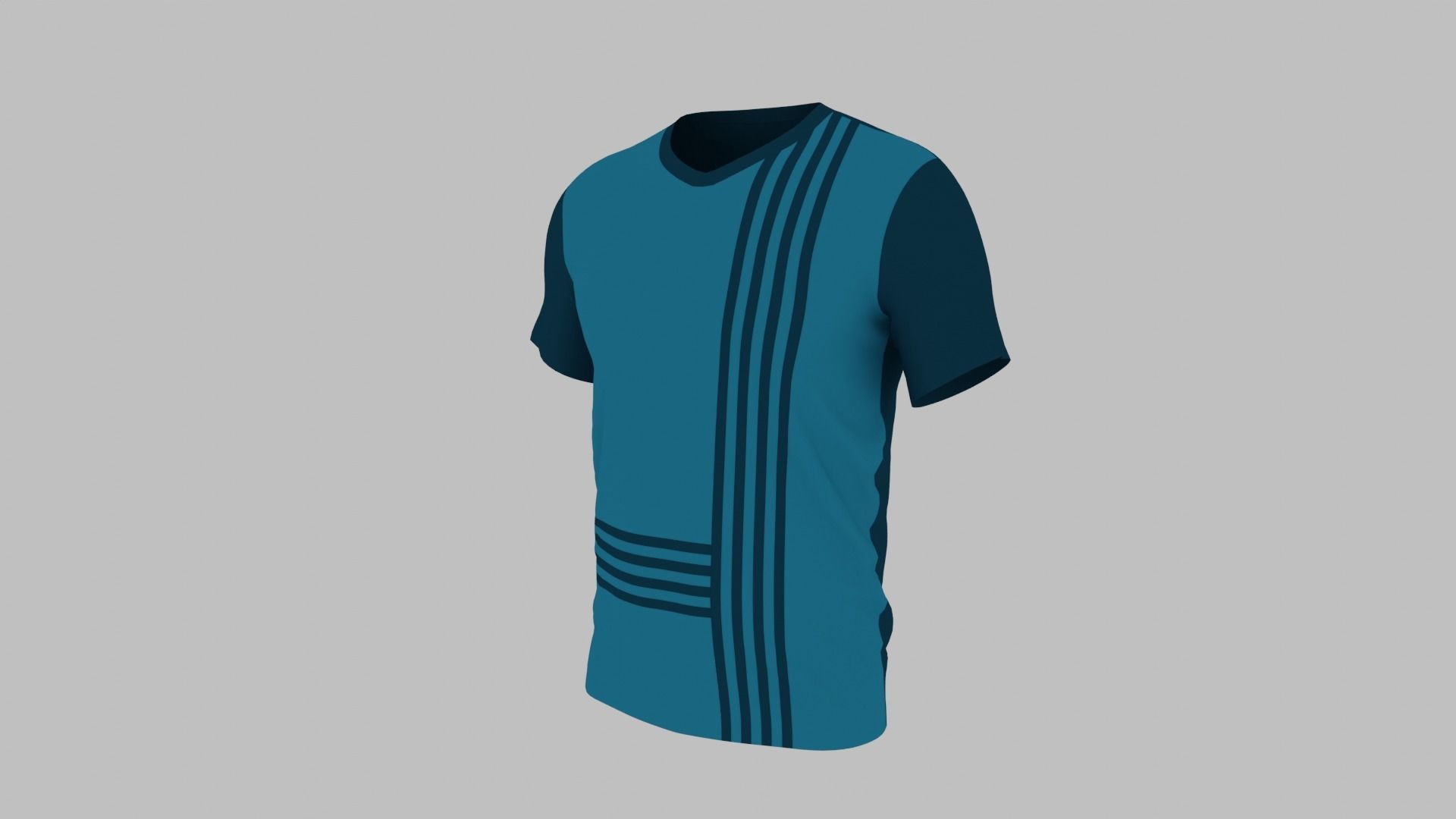 T-shirt Low-poly 3D model_5