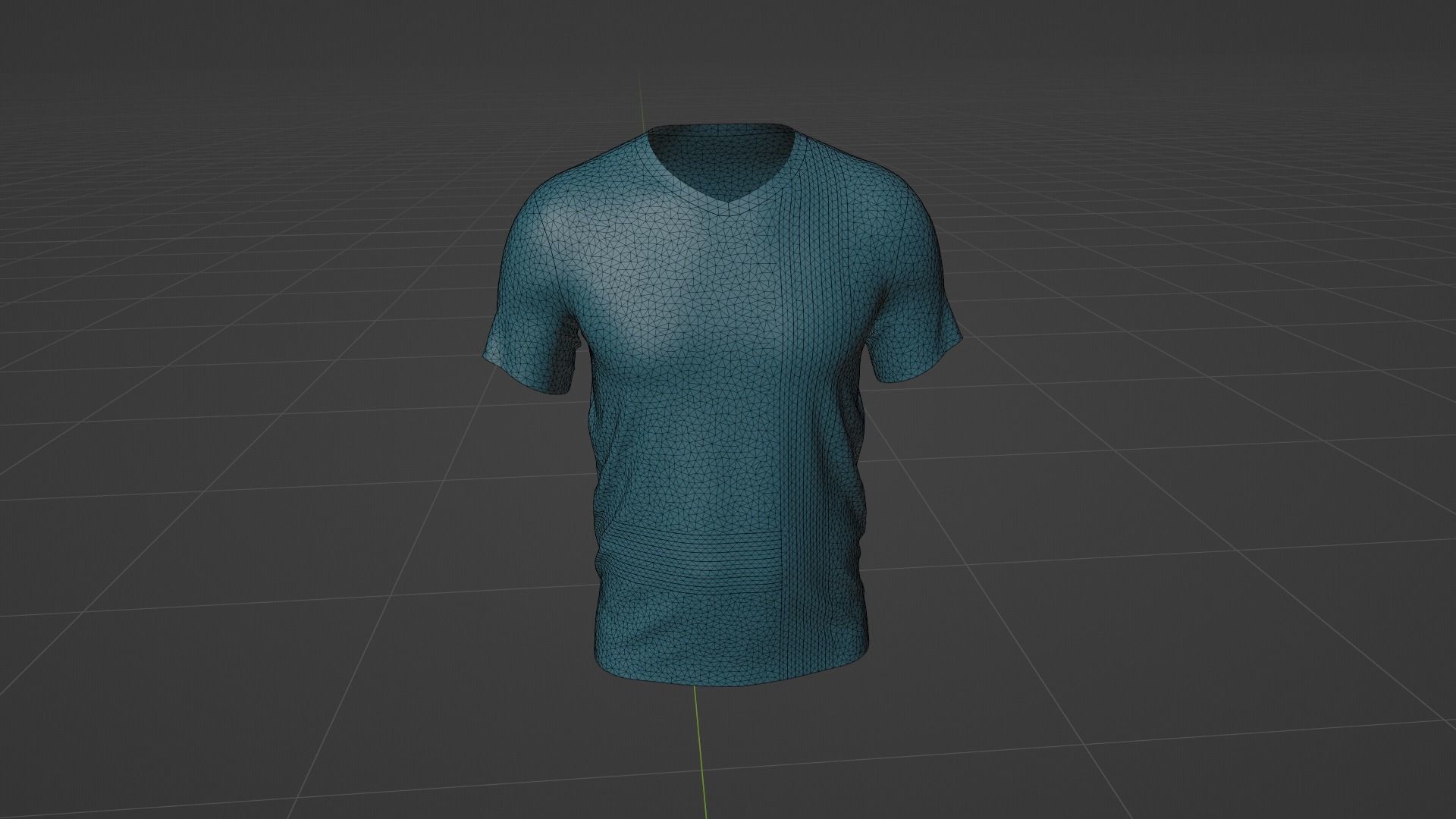 T-shirt Low-poly 3D model_10
