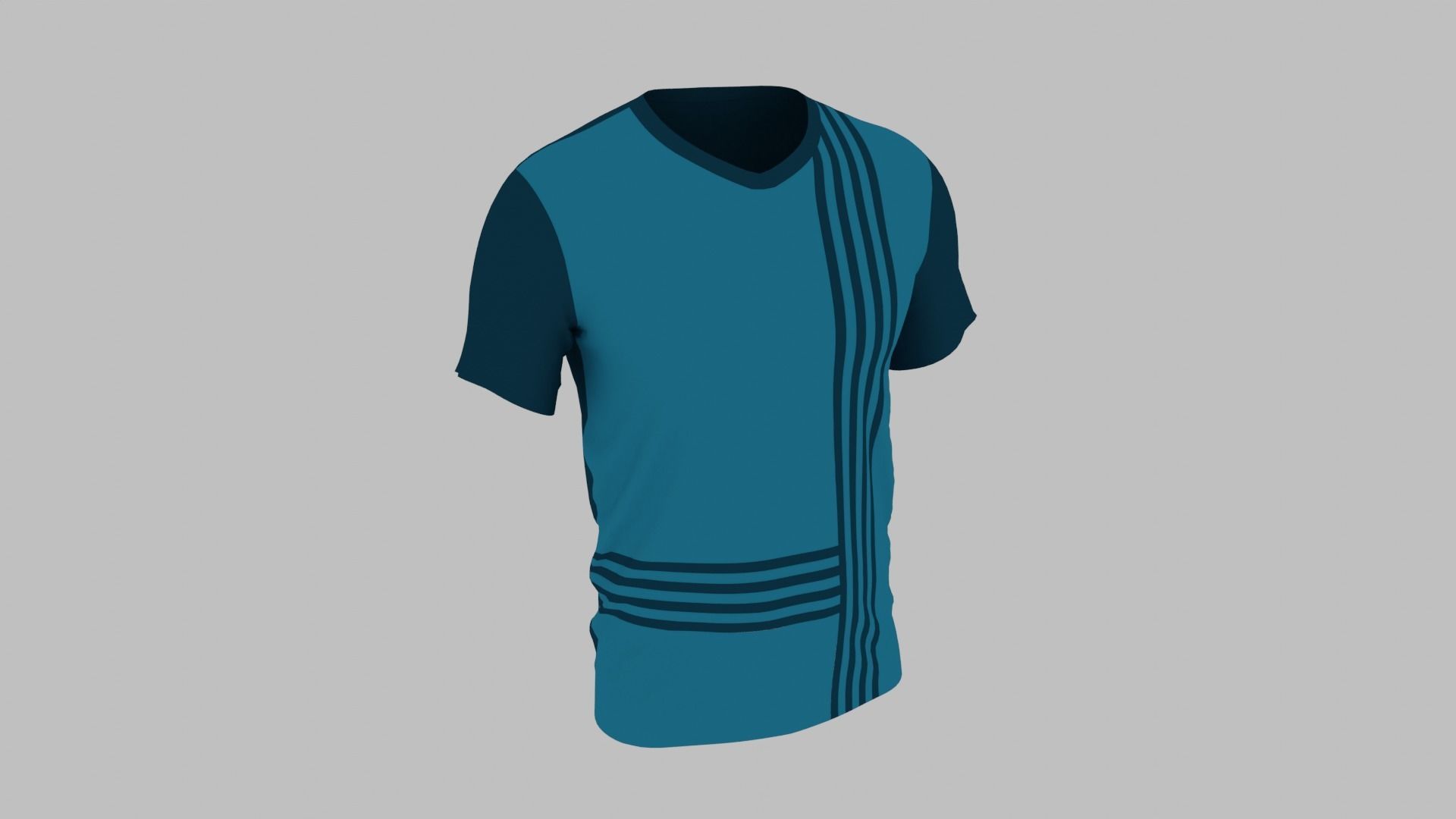 T-shirt Low-poly 3D model_2