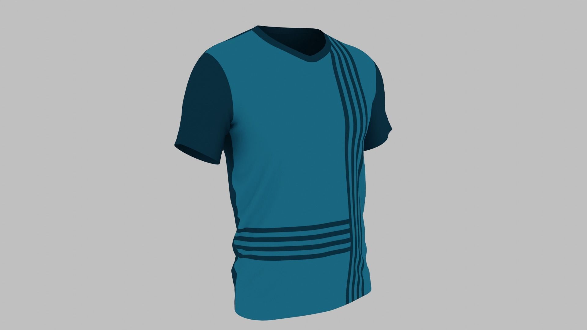T-shirt Low-poly 3D model_4