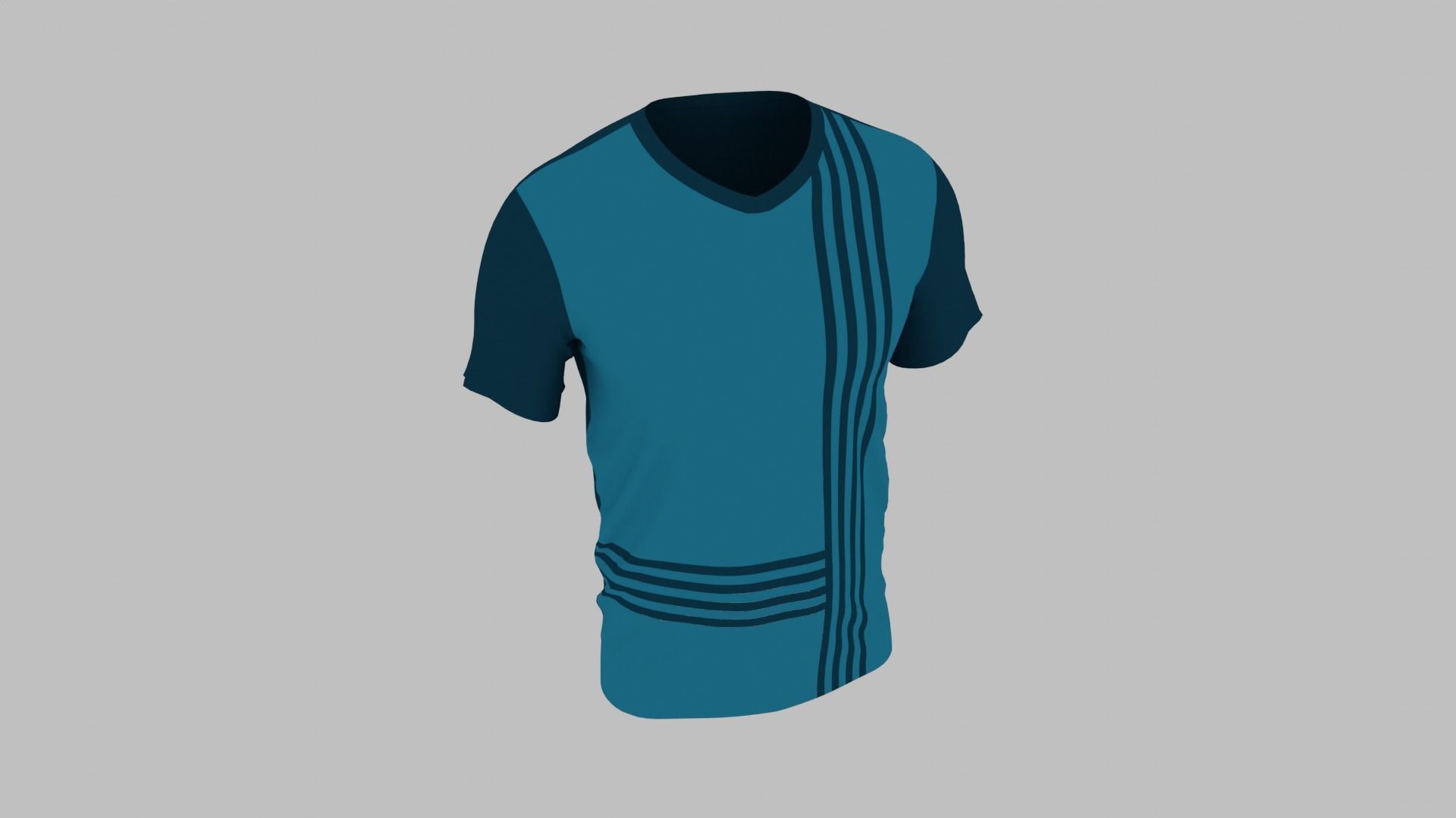 T-shirt Low-poly 3D model_6