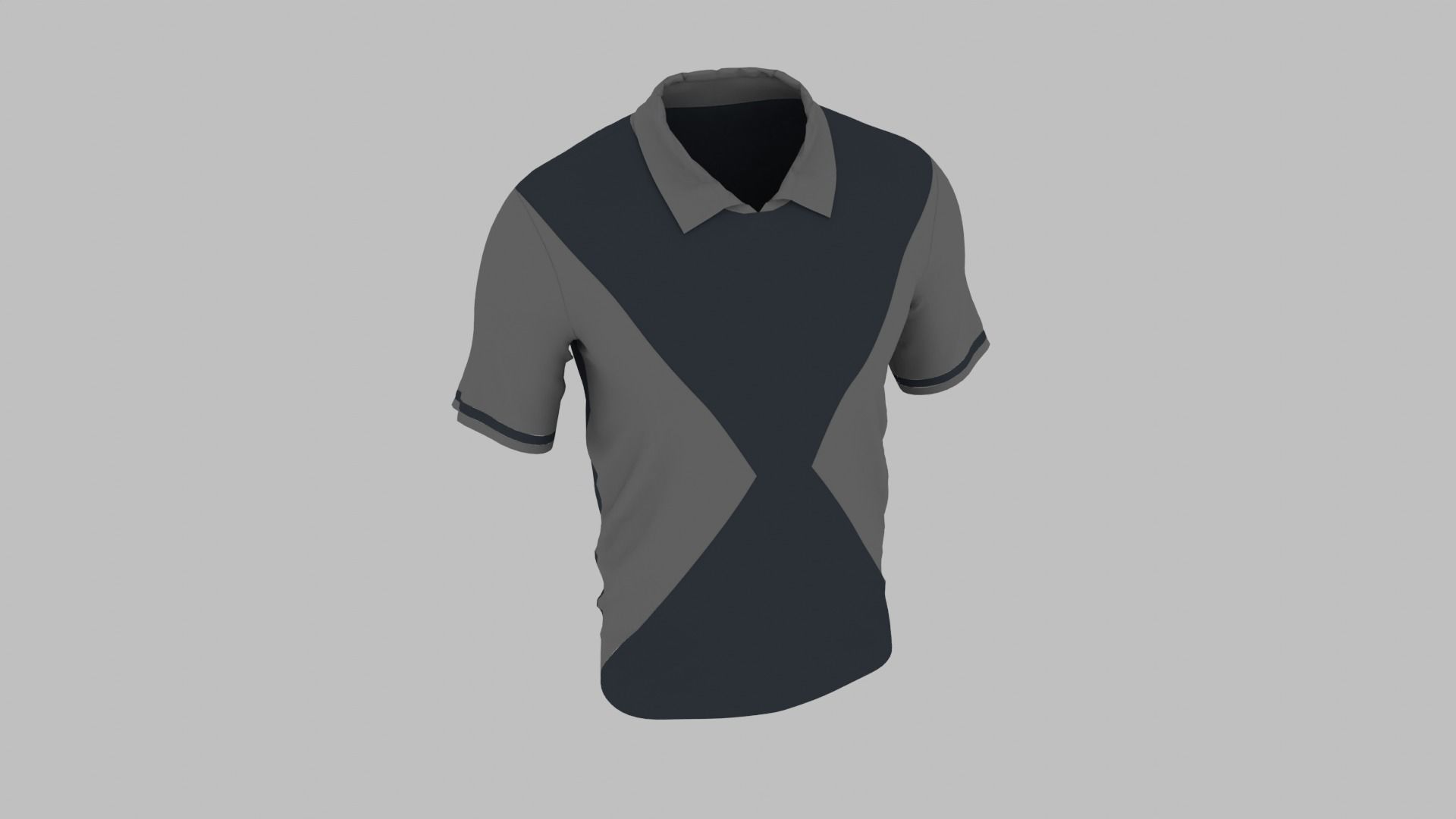 T-shirt Low-poly 3D model_6