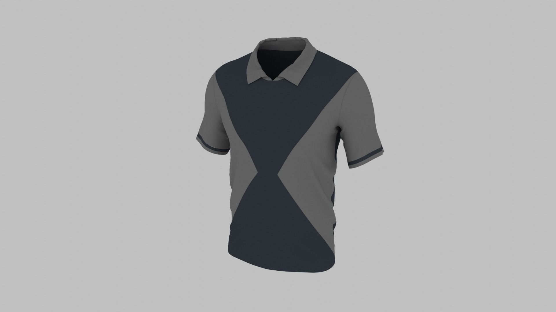 T-shirt Low-poly 3D model_1