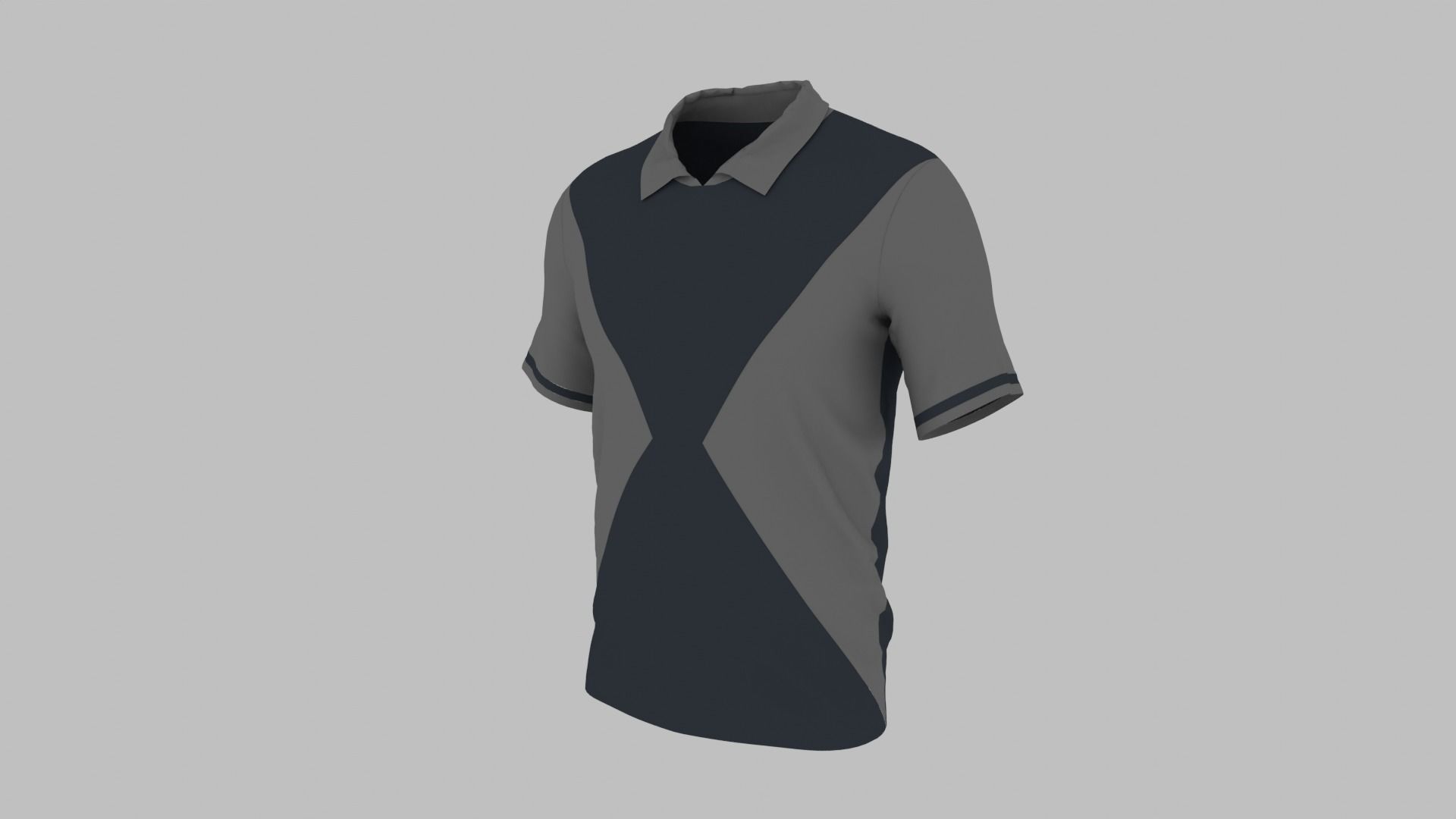 T-shirt Low-poly 3D model_5