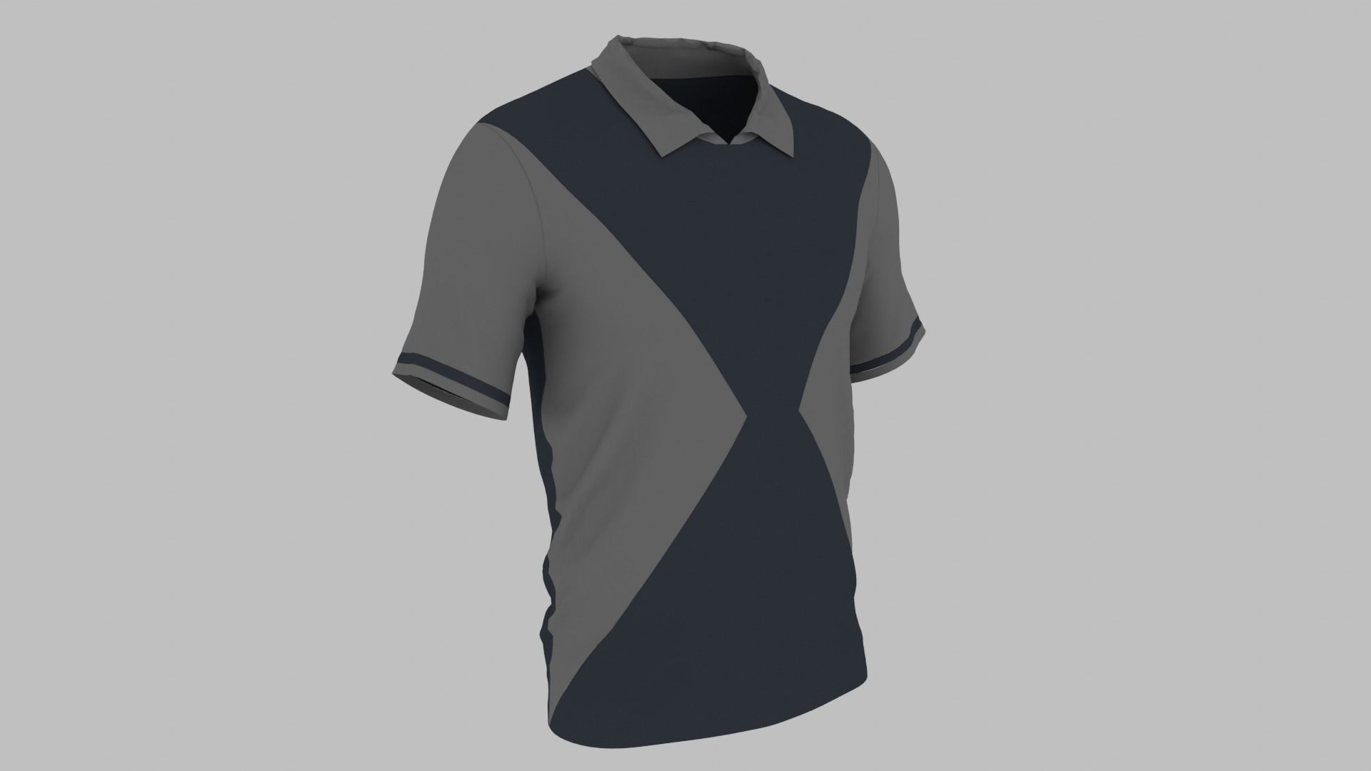 T-shirt Low-poly 3D model_4
