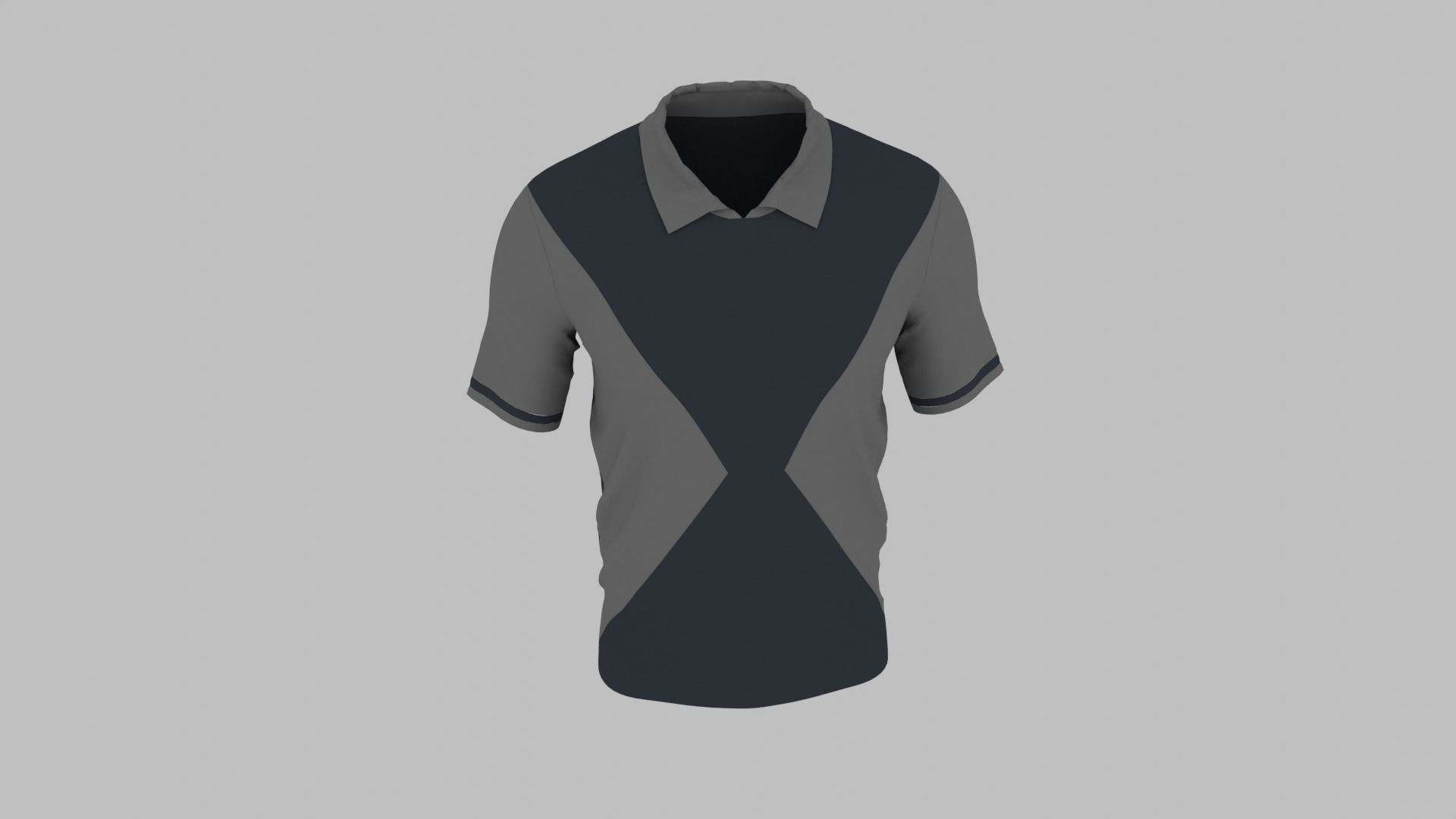 T-shirt Low-poly 3D model_3