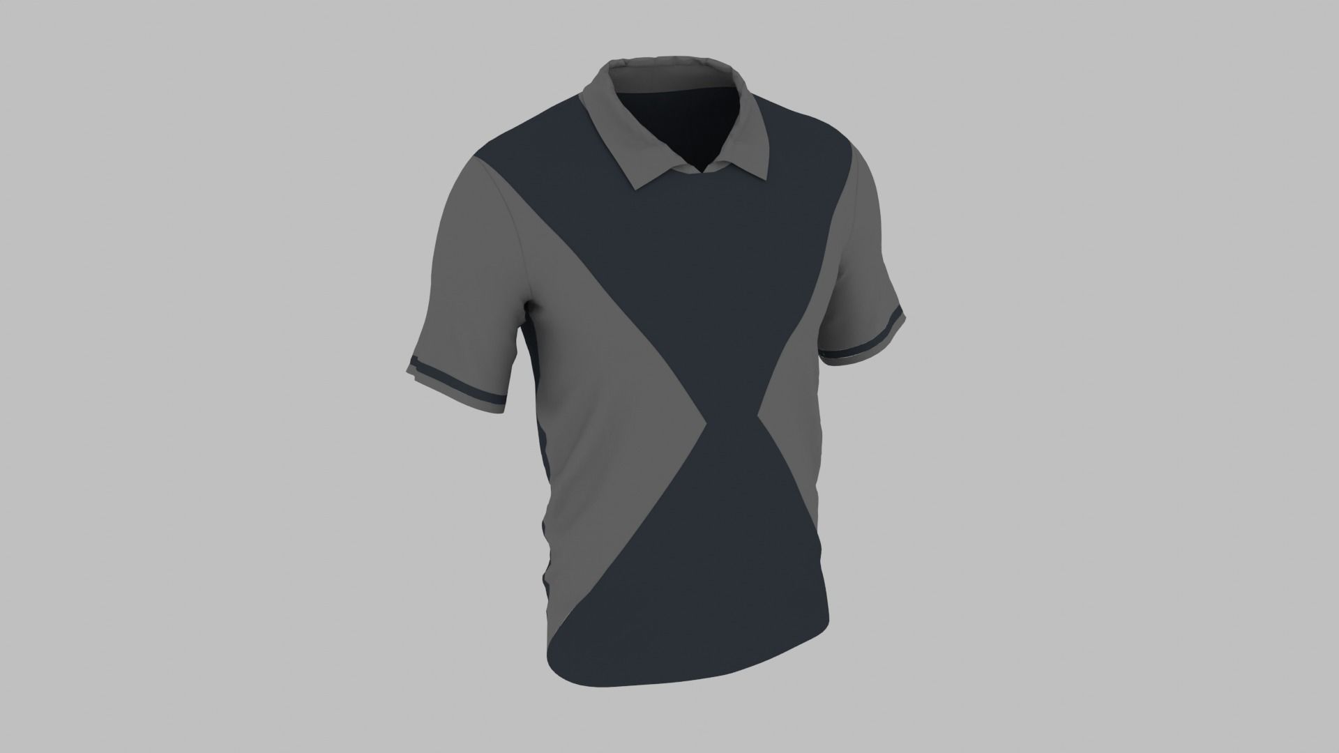 T-shirt Low-poly 3D model_2