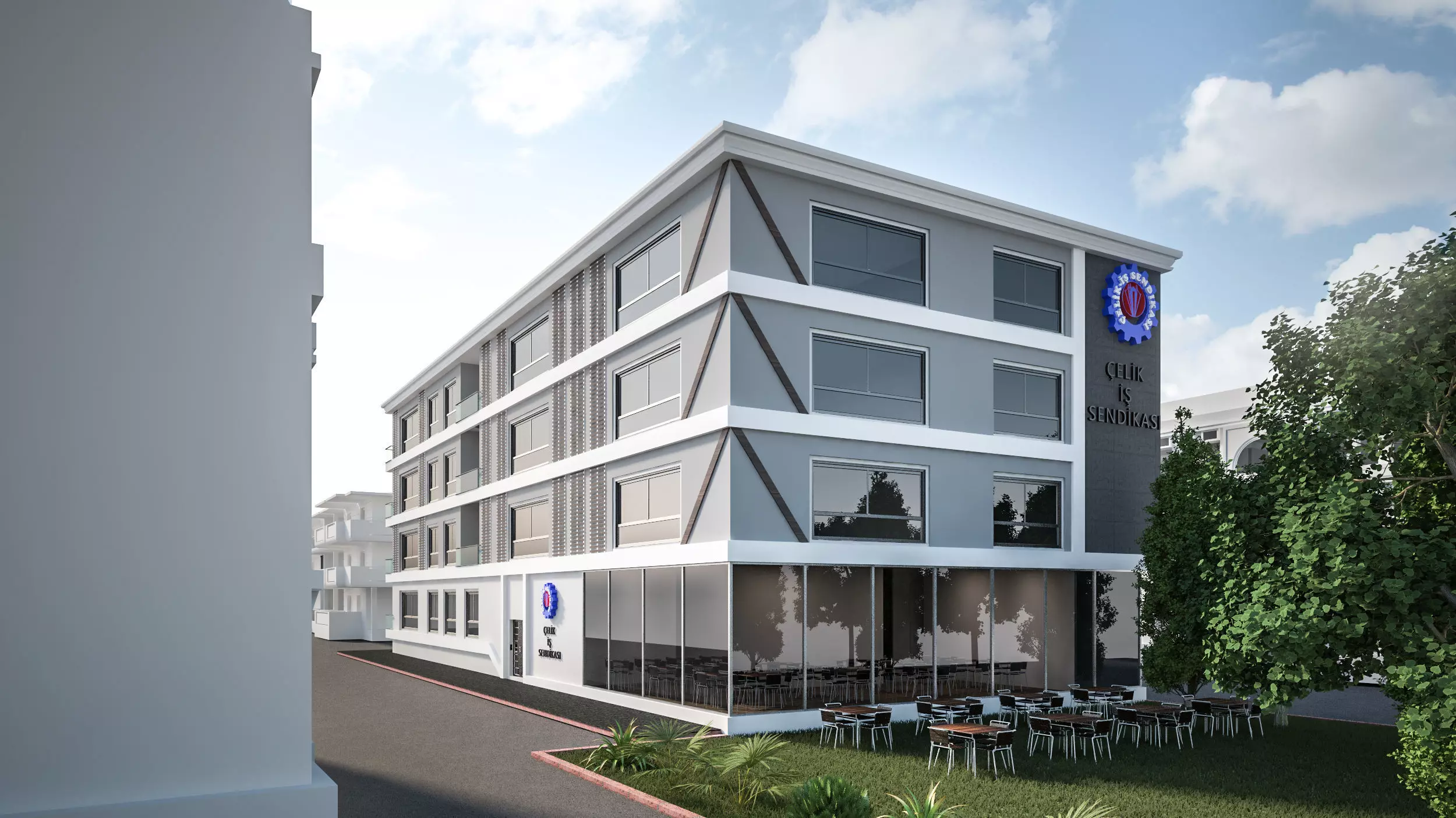 Office Building 3D model_0