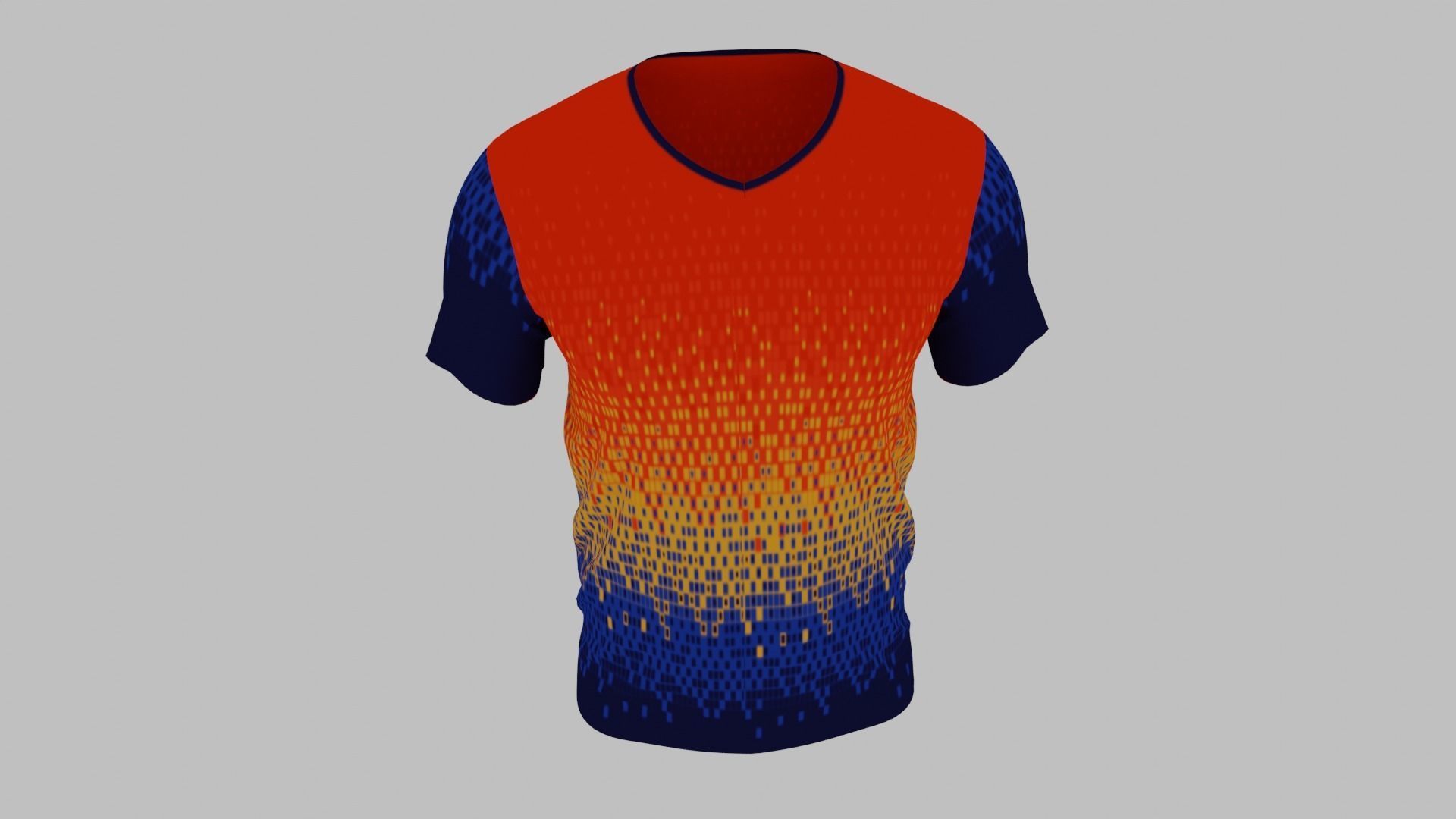 T-shirt Low-poly 3D model_8