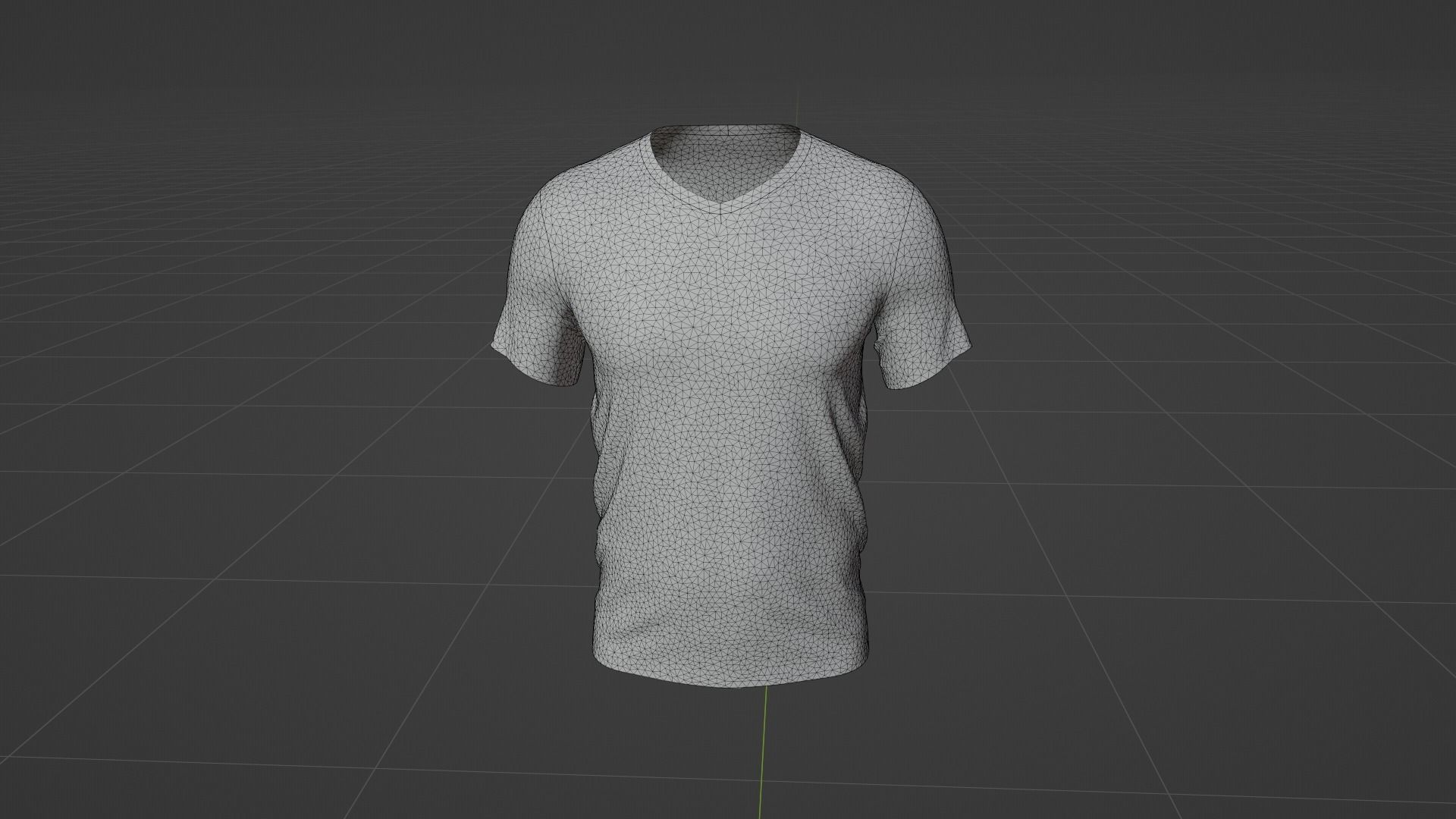 T-shirt Low-poly 3D model_10