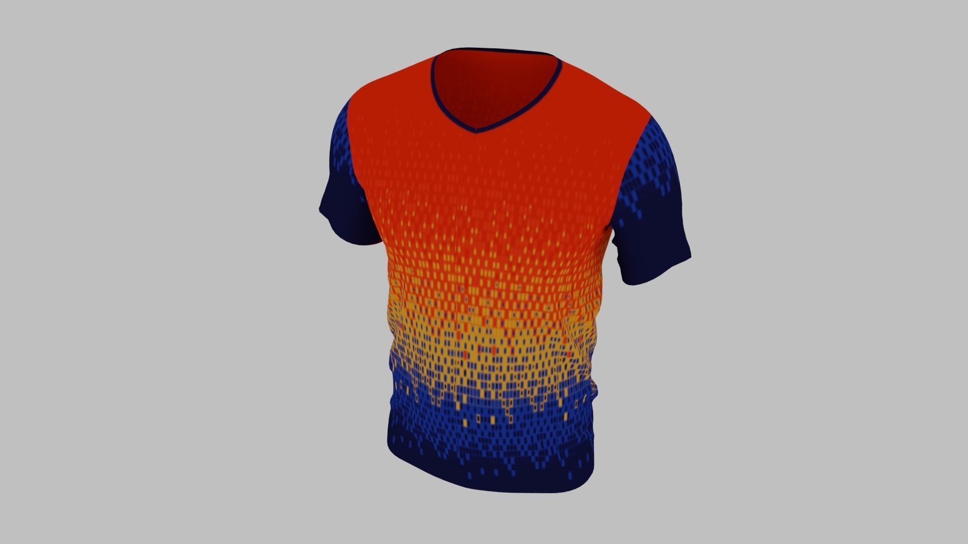 T-shirt Low-poly 3D model_7