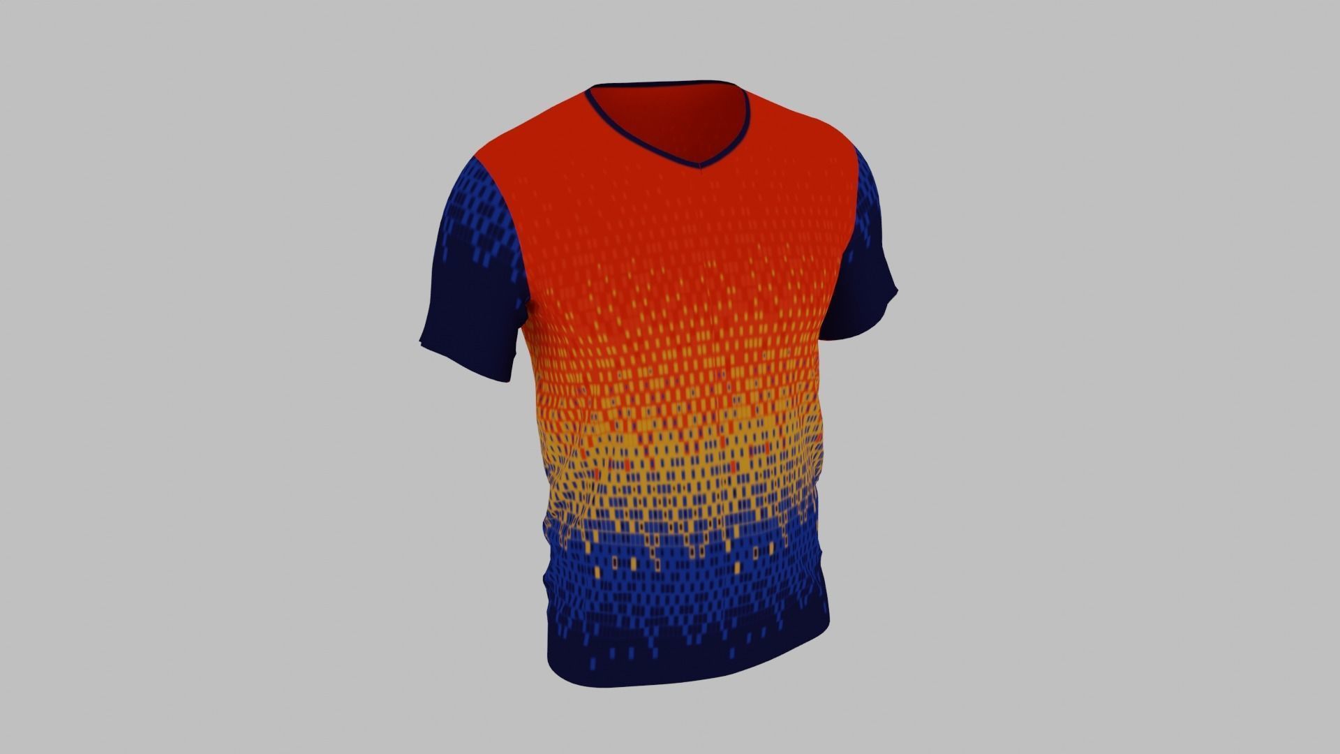 T-shirt Low-poly 3D model_2
