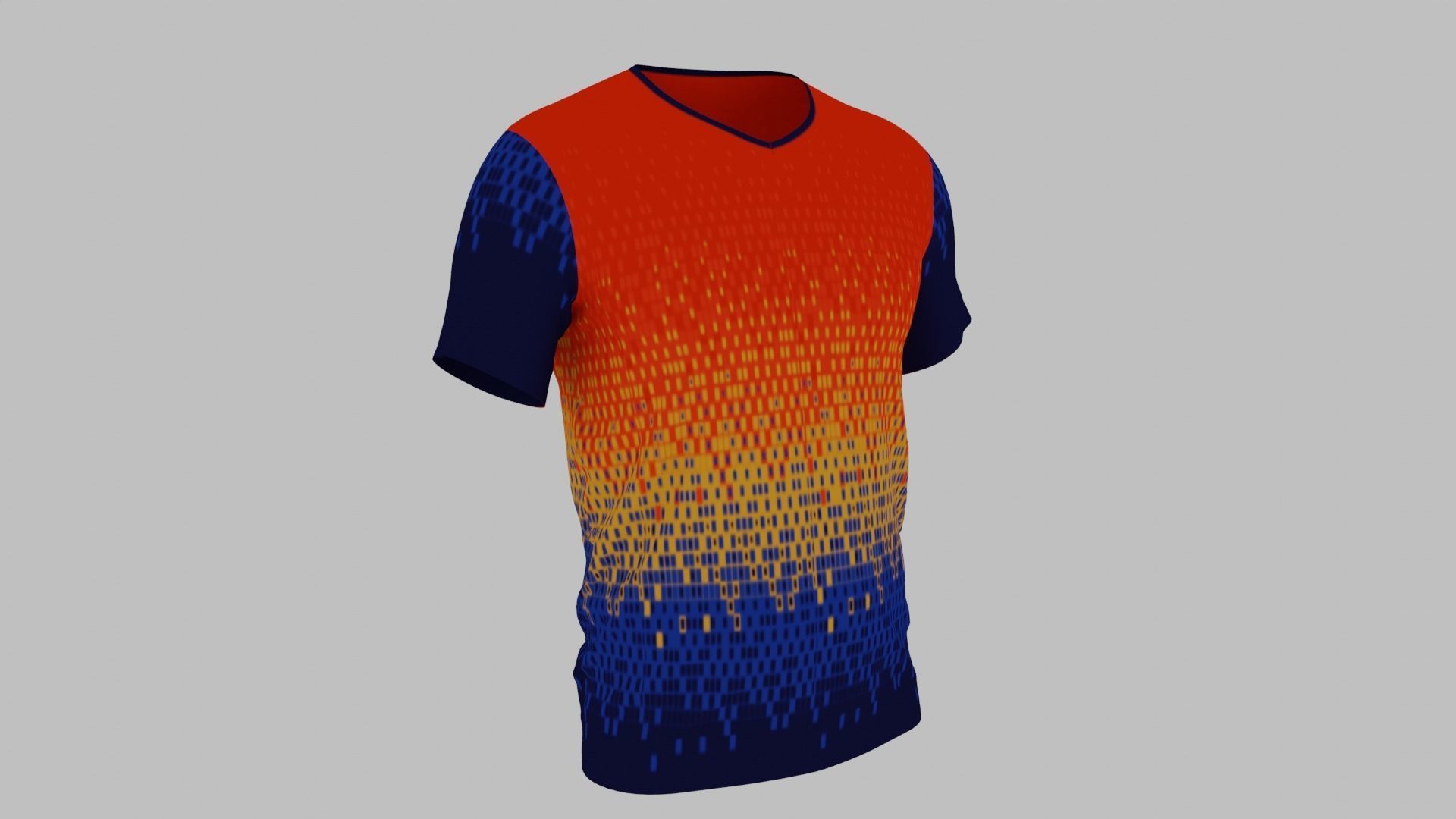 T-shirt Low-poly 3D model_4