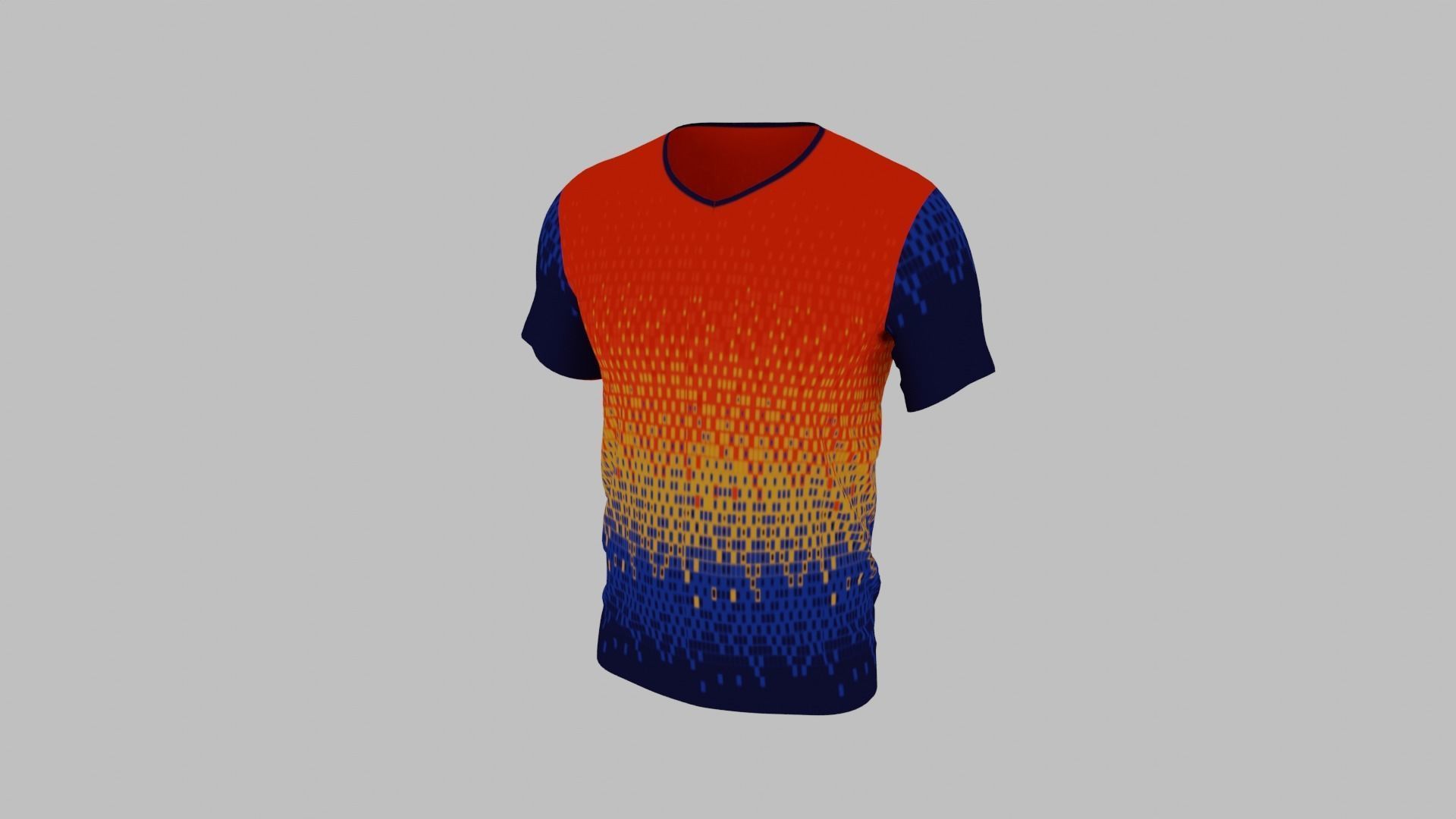 T-shirt Low-poly 3D model_1