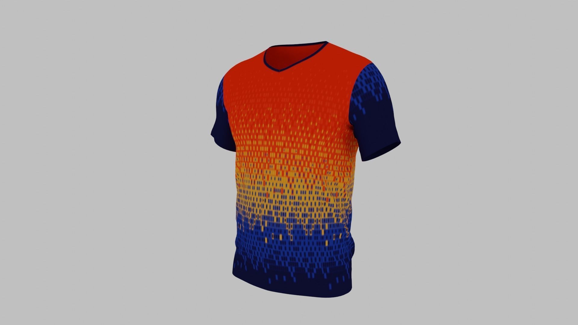 T-shirt Low-poly 3D model_5