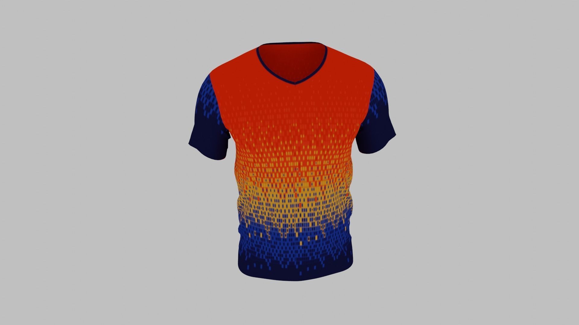 T-shirt Low-poly 3D model_3