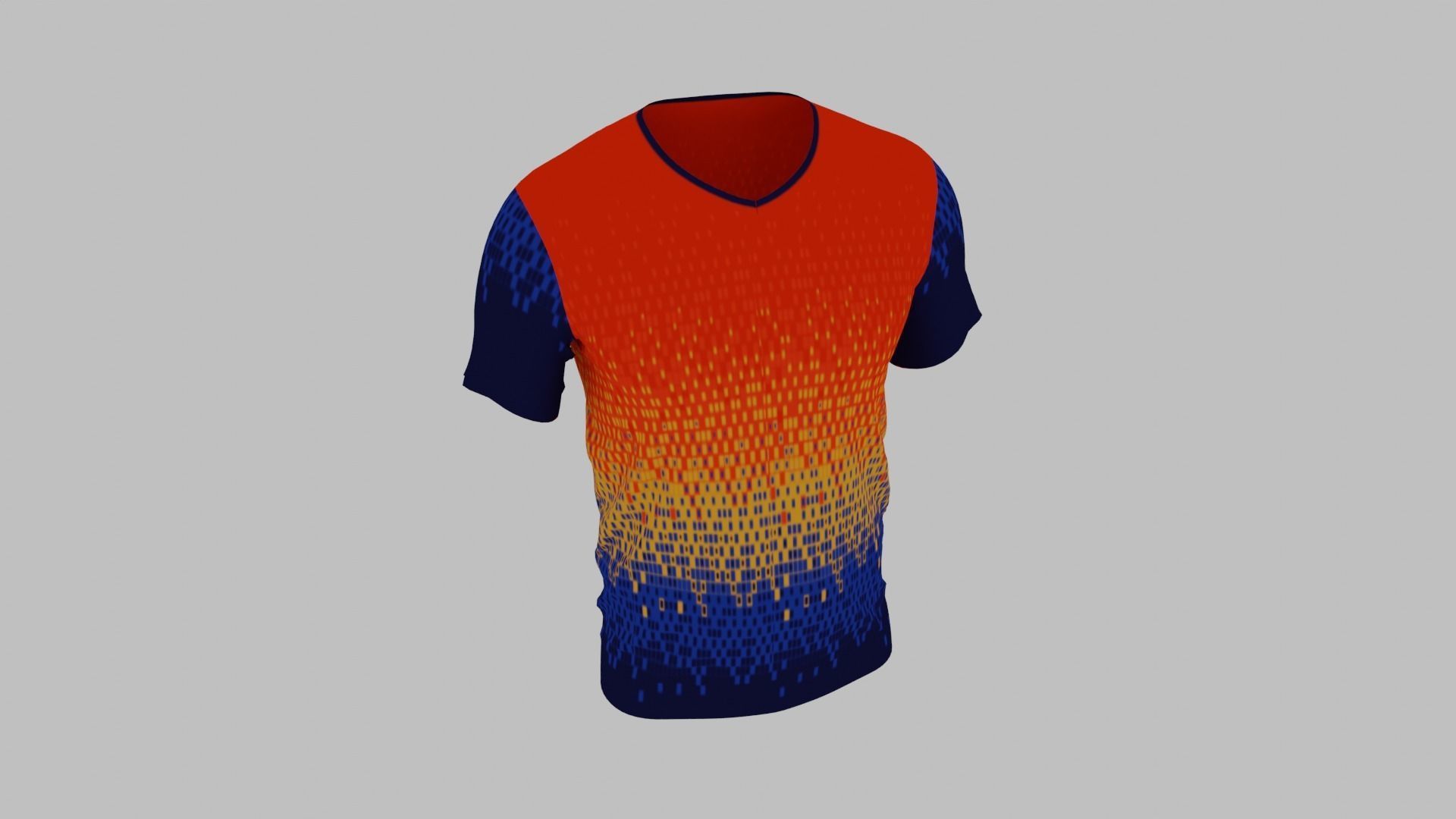 T-shirt Low-poly 3D model_6
