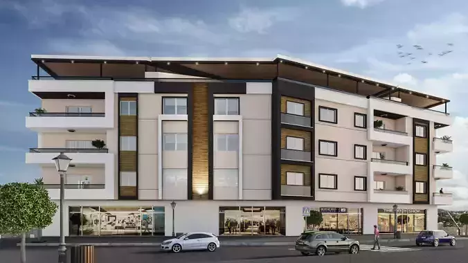 Apartment Model with Street