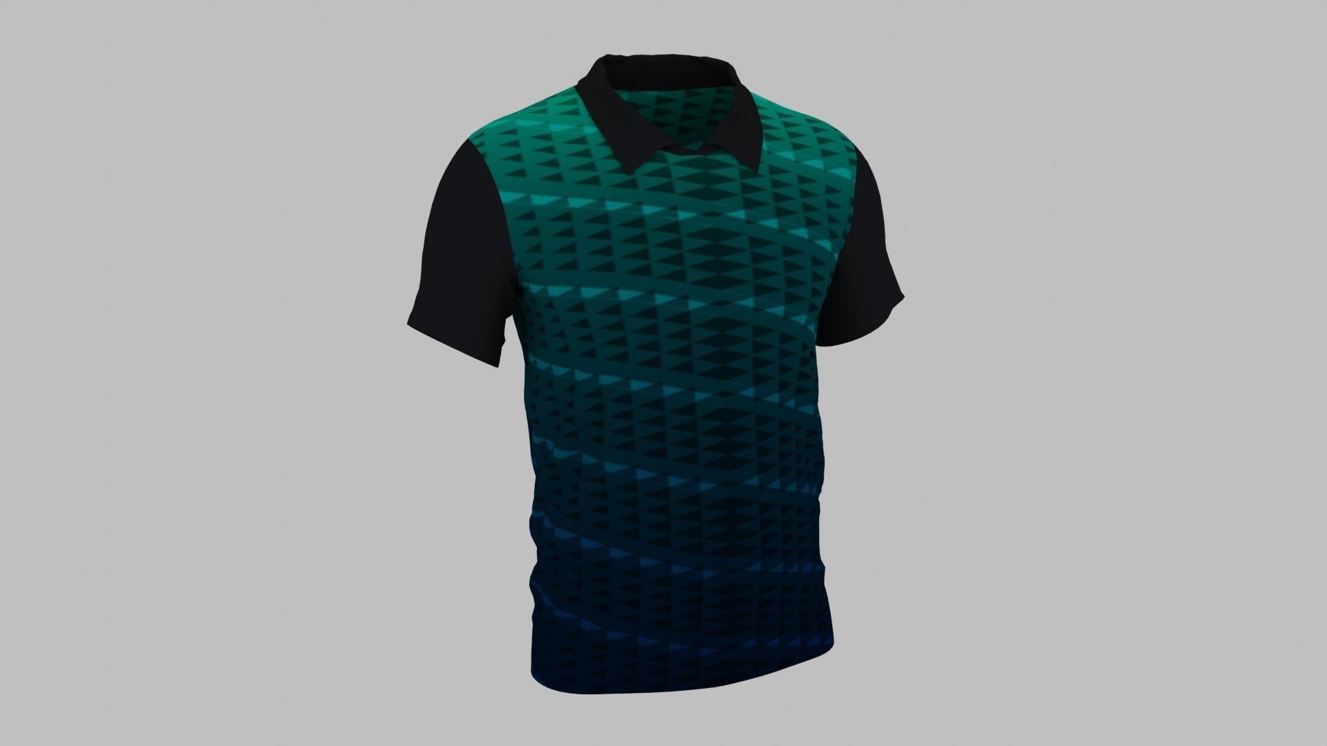 T-shirt Low-poly 3D model_9