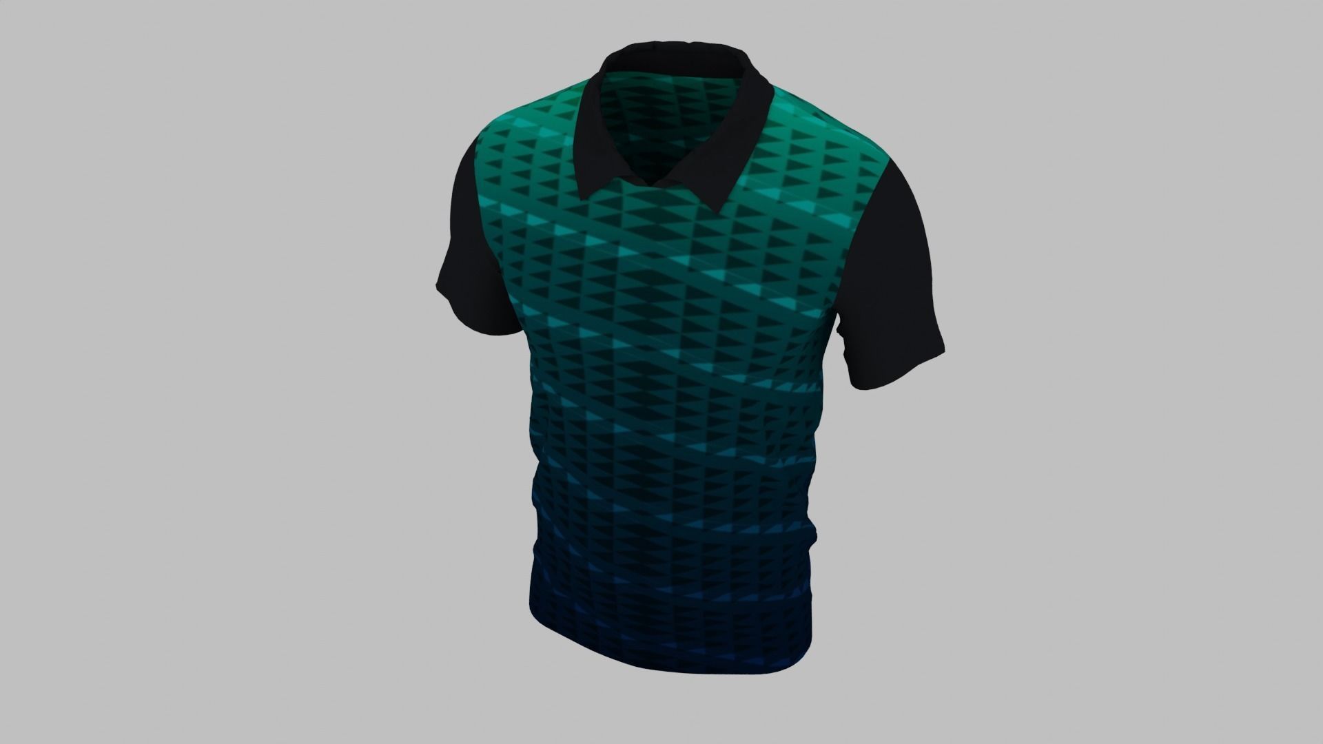 T-shirt Low-poly 3D model_7